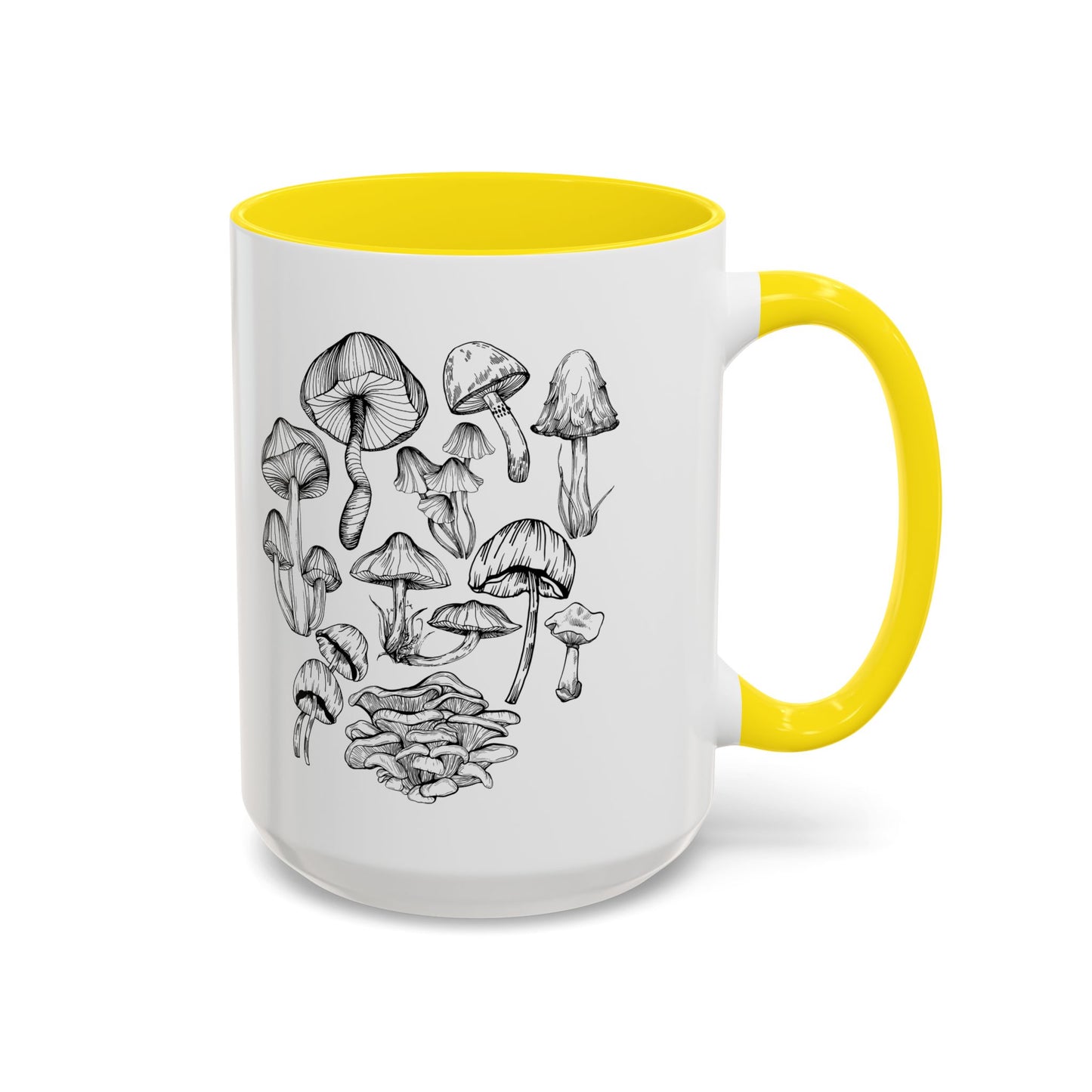 11oz/15oz Mushroom Lover Fungi Print Toadstool Coffee Mug
