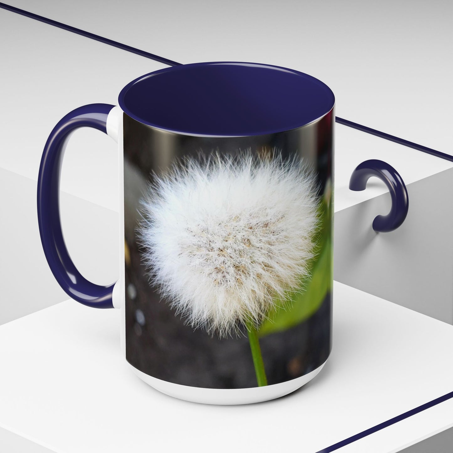 11oz/15oz Garden Themed Dandelion Flower Coffee Mug