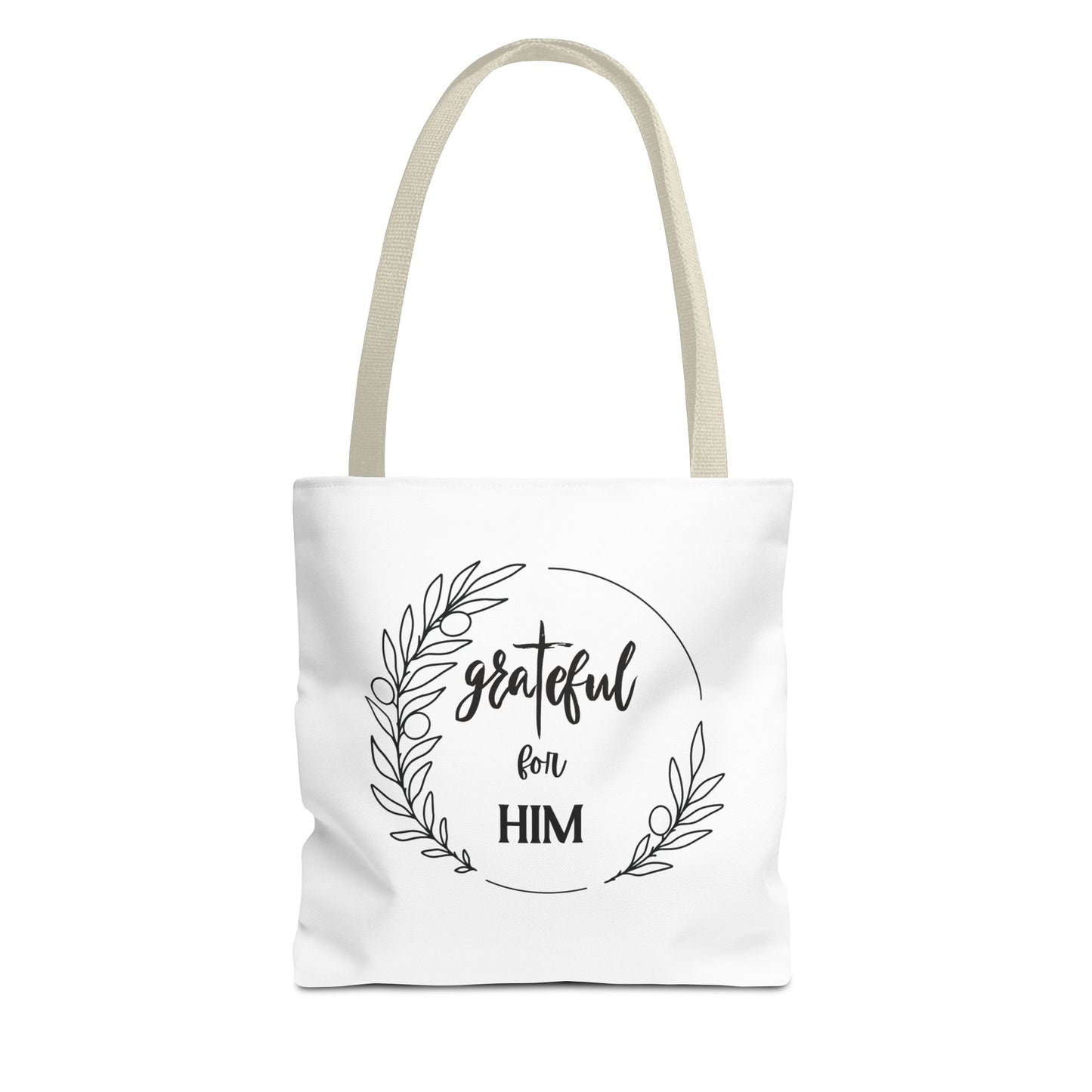 Unisex graTeful For Him Round Motif Tote Bag