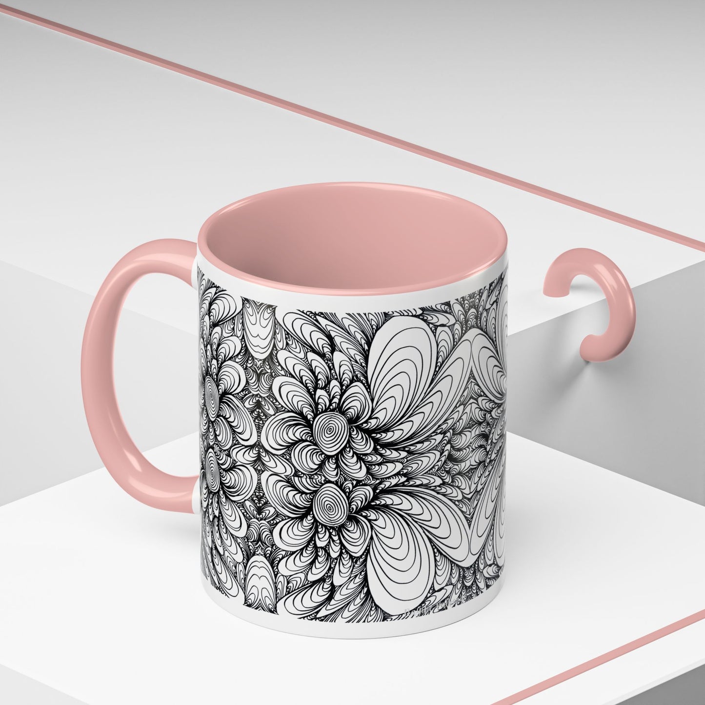 11oz/15oz Original Line Art Mug - Blooms