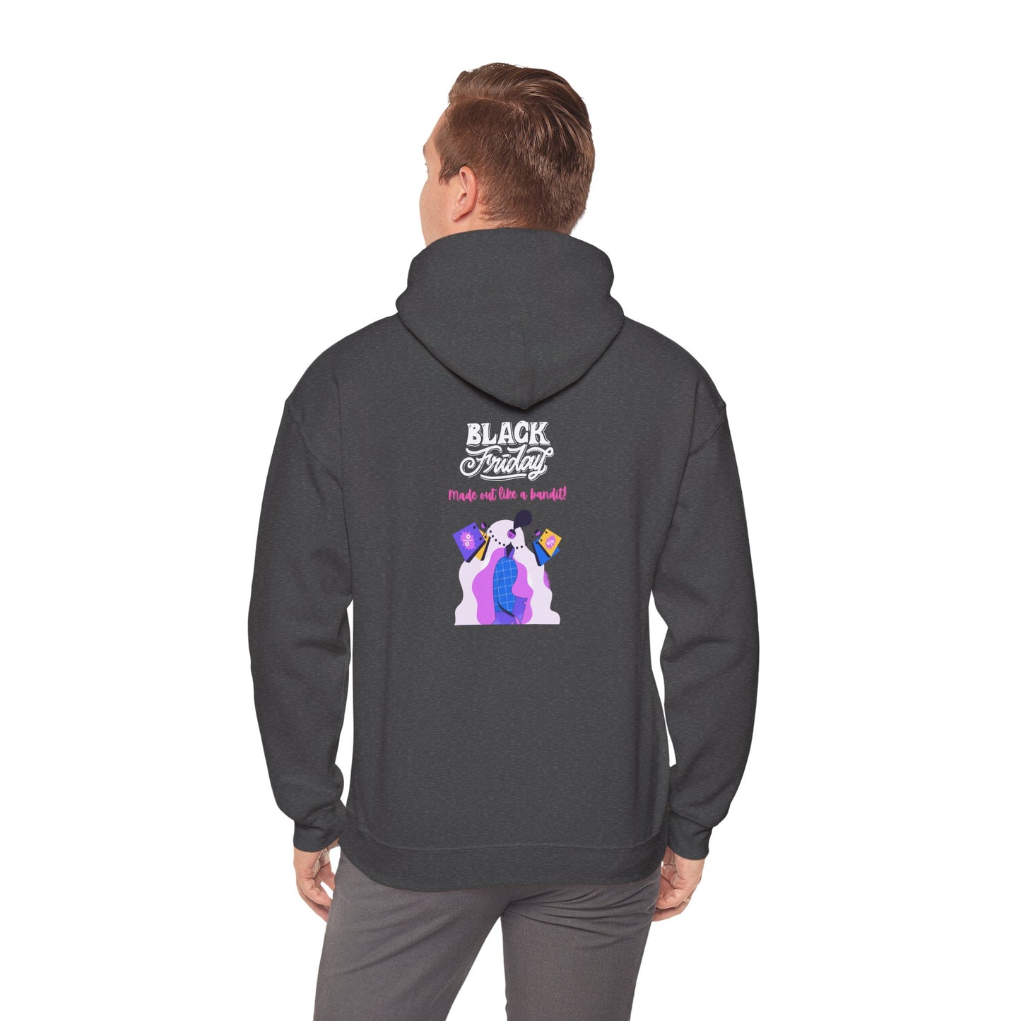 Unisex Black Friday Christmas Shopping Hooded Sweatshirt