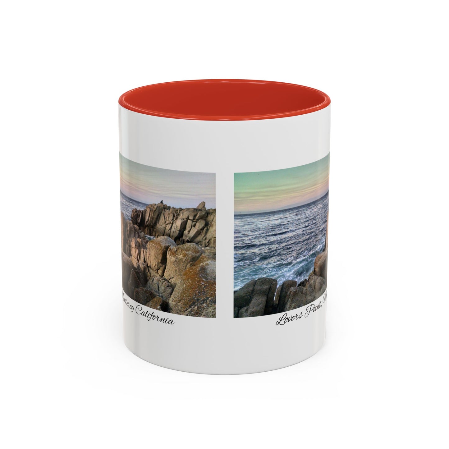 11oz/15oz Ocean View Travelers Coffee Mug Lovers Point, Monterey California San Francisco Bay Area Keepsake