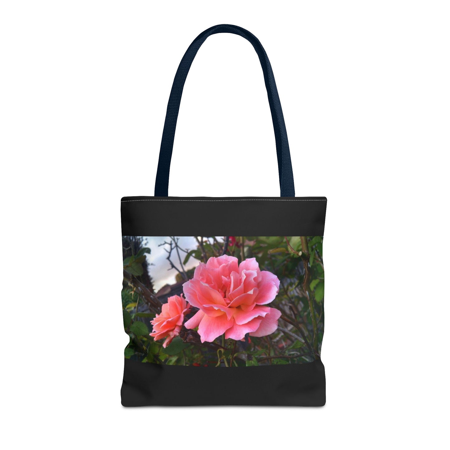 Unisex Garden Themed Double Delight Roses Reusable Tote Bag