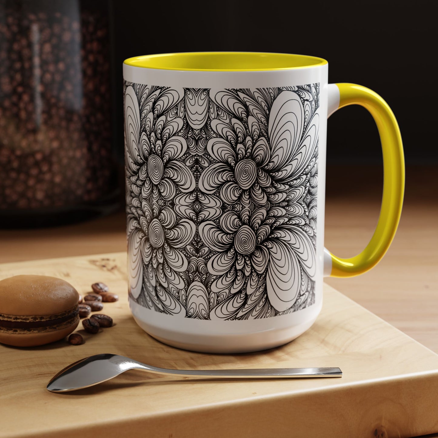 11oz/15oz Original Line Art Mug - Blooms