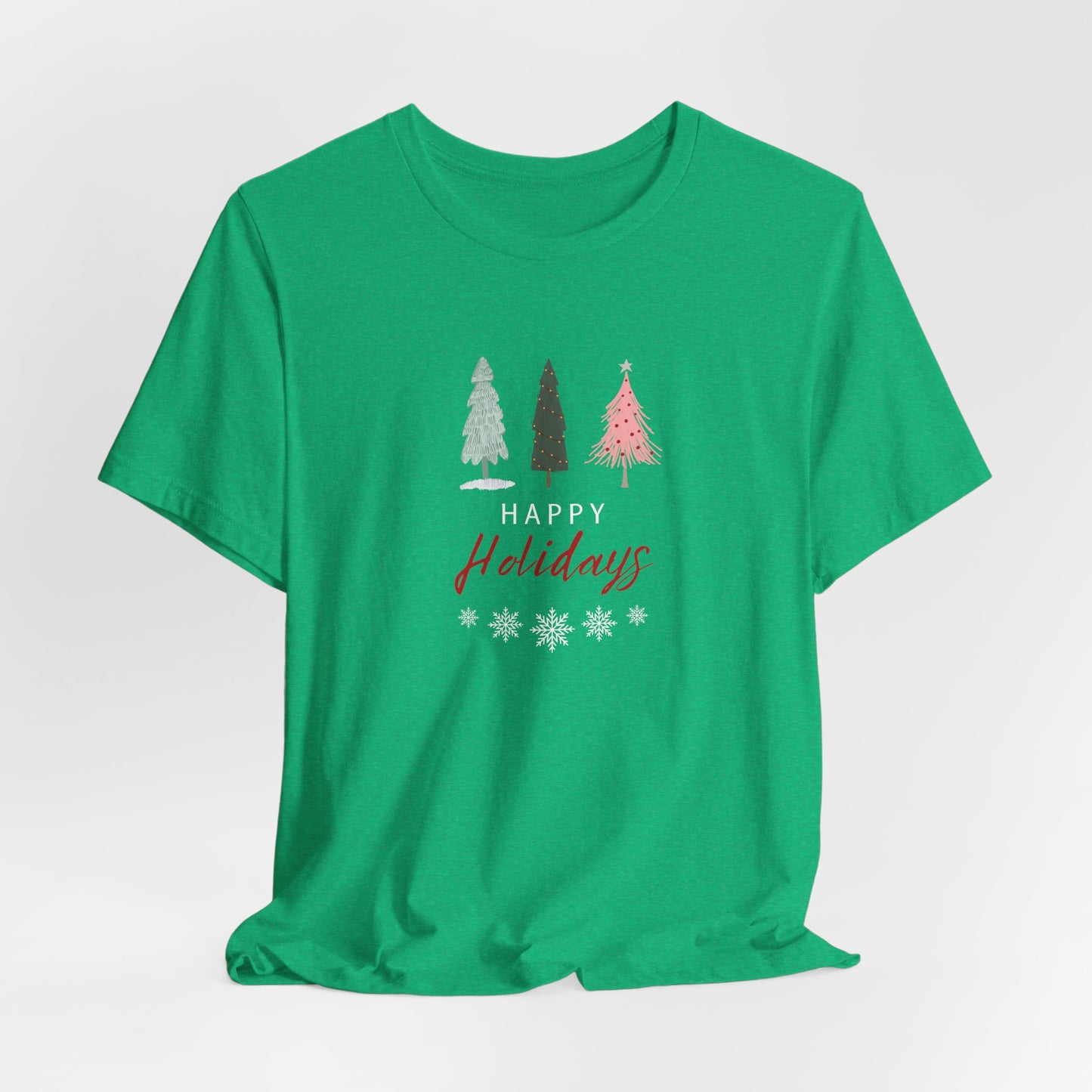 Unisex Jersey Short Sleeve Happy Holidays Seasons Greetings Fall T-Shirt