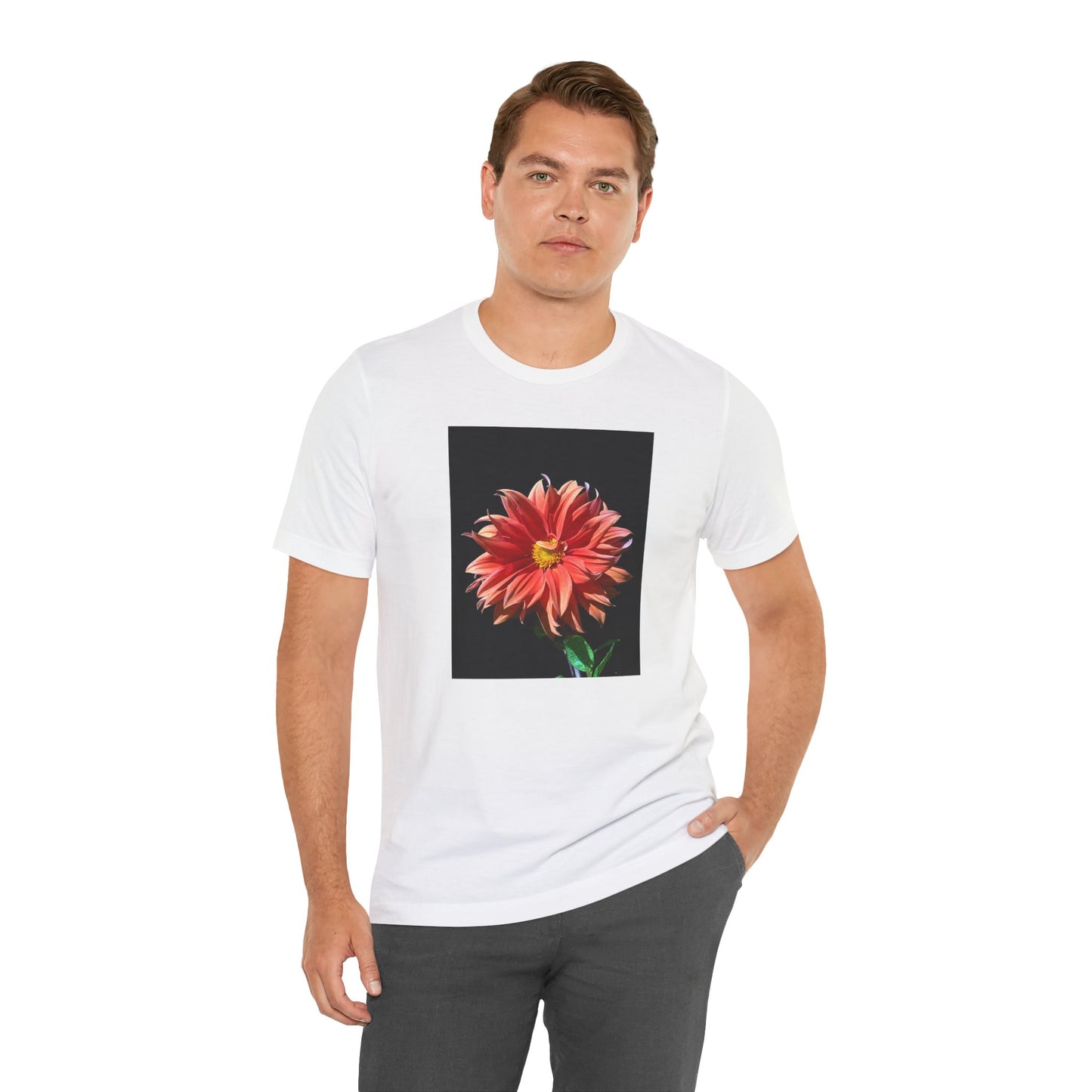 Unisex Jersey Short Sleeve Dahlia Flower T-Shirt