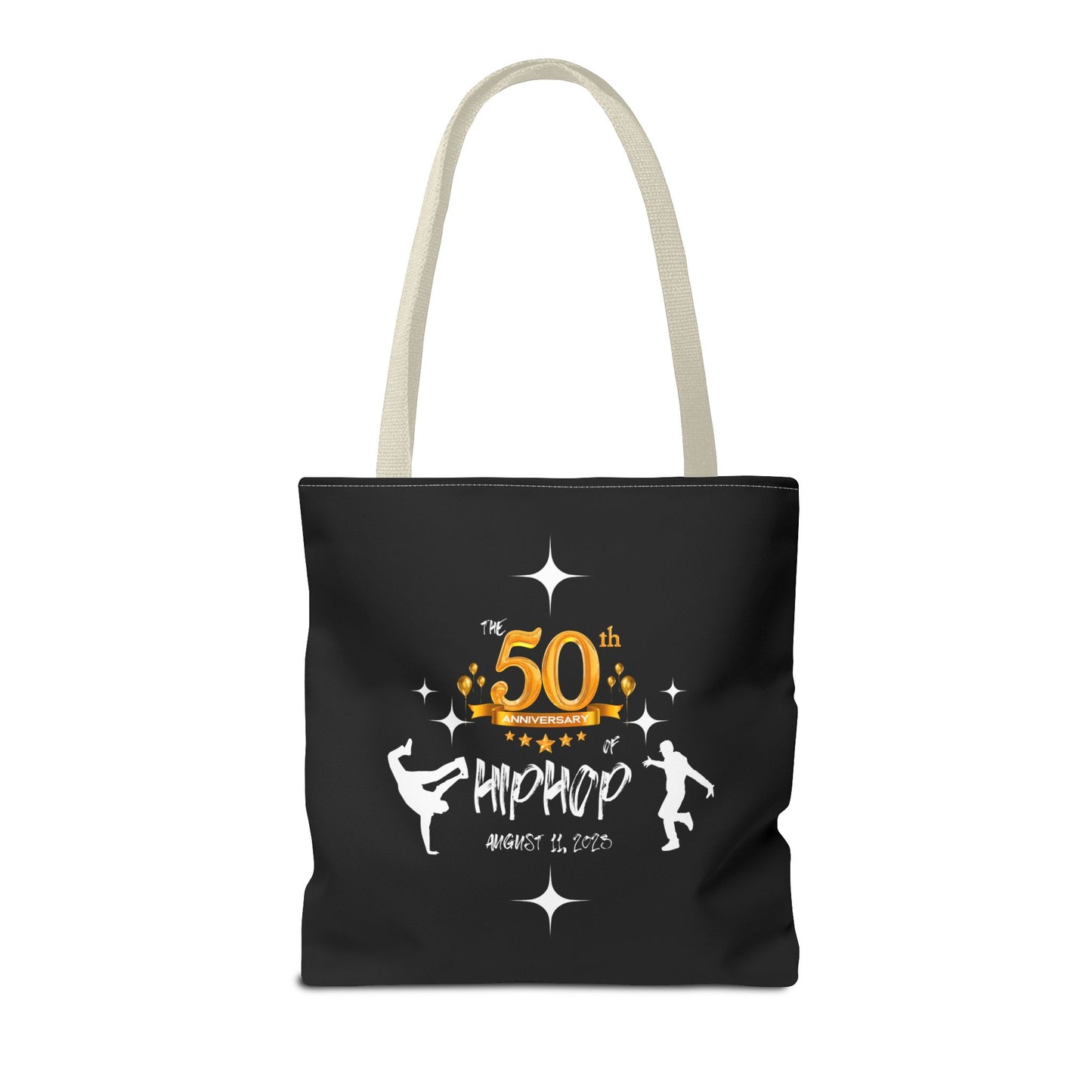 Unisex 50th Anniversary of HipHop August 11, 2023 Commemorative Tote Bag HipHop Anniversary Tote Music Fan Tote Bag Gift For DJ Music Lover