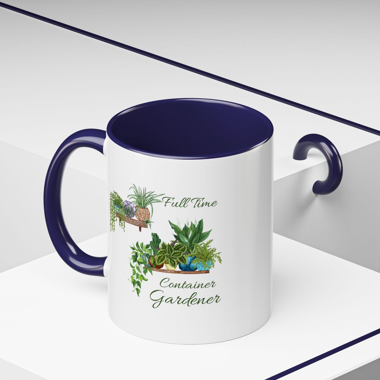 11oz/15oz Garden Themed Full Time Container Gardener Plant Parent Coffee Mug