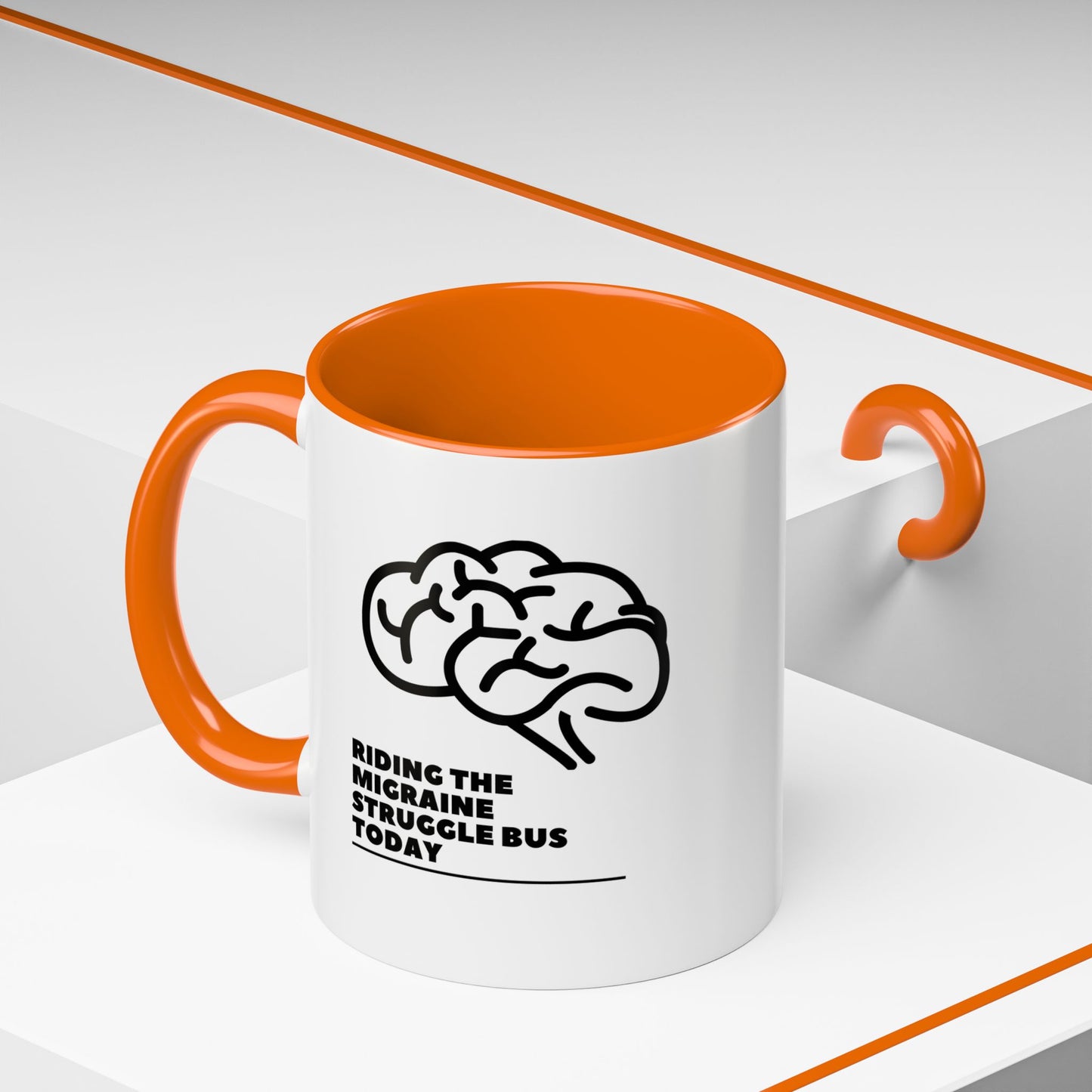 11oz/15oz Migraine Day Invisible Illness Warrior Riding The Migraine Struggle Bus Coffee Mug