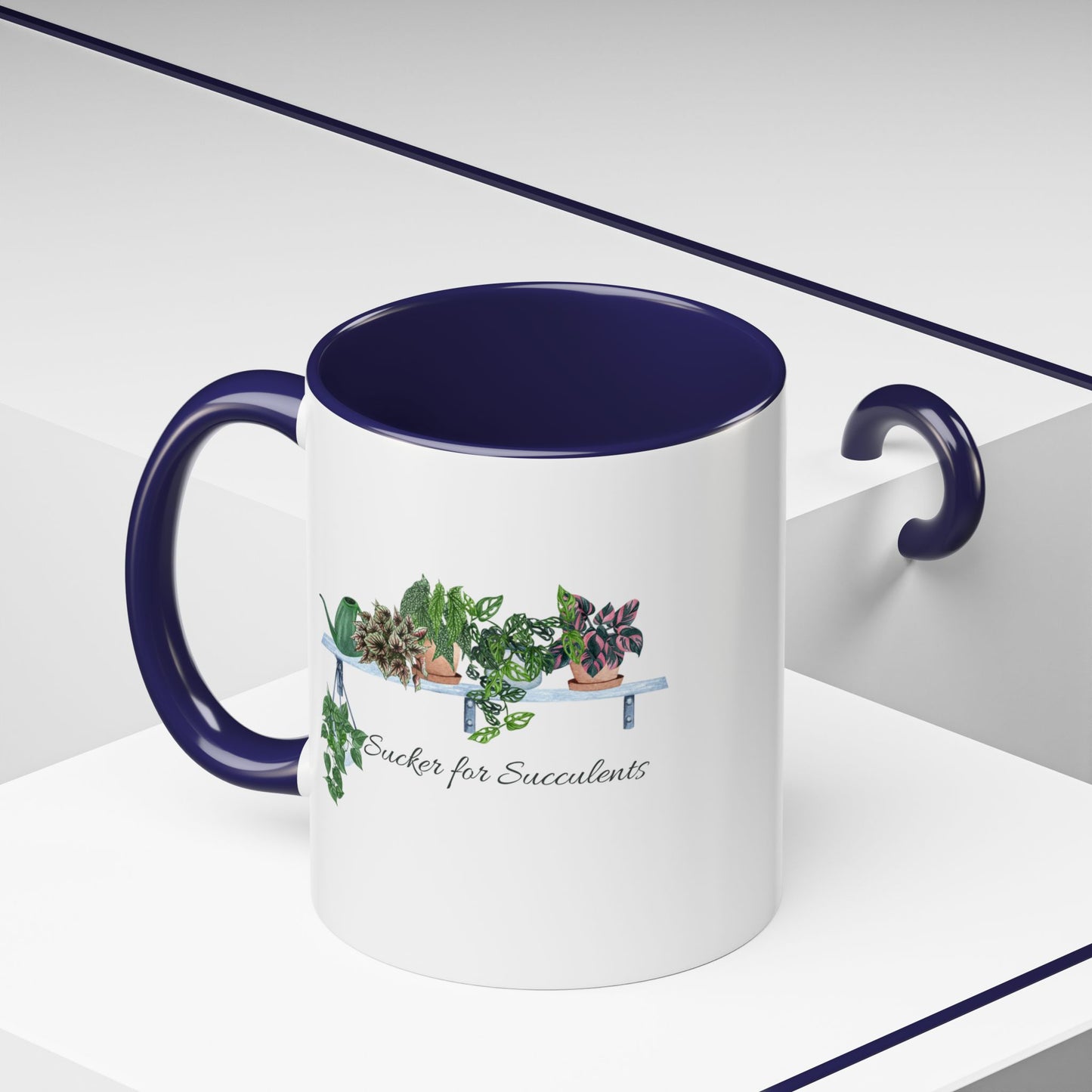 11oz/15oz Garden Themed Coffee Mug Sucker for Succulents