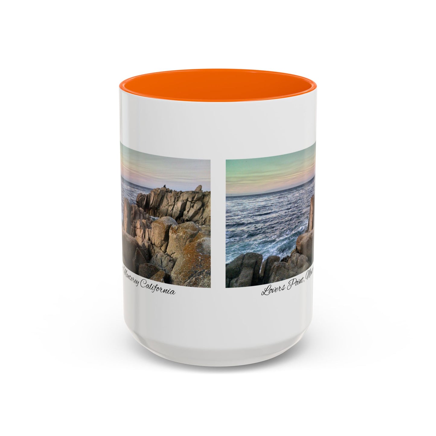 11oz/15oz Ocean View Travelers Coffee Mug Lovers Point, Monterey California San Francisco Bay Area Keepsake