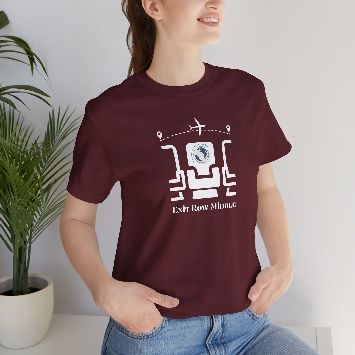 Unisex Jersey Short Sleeve Exit Row Middle Travel T-Shirt