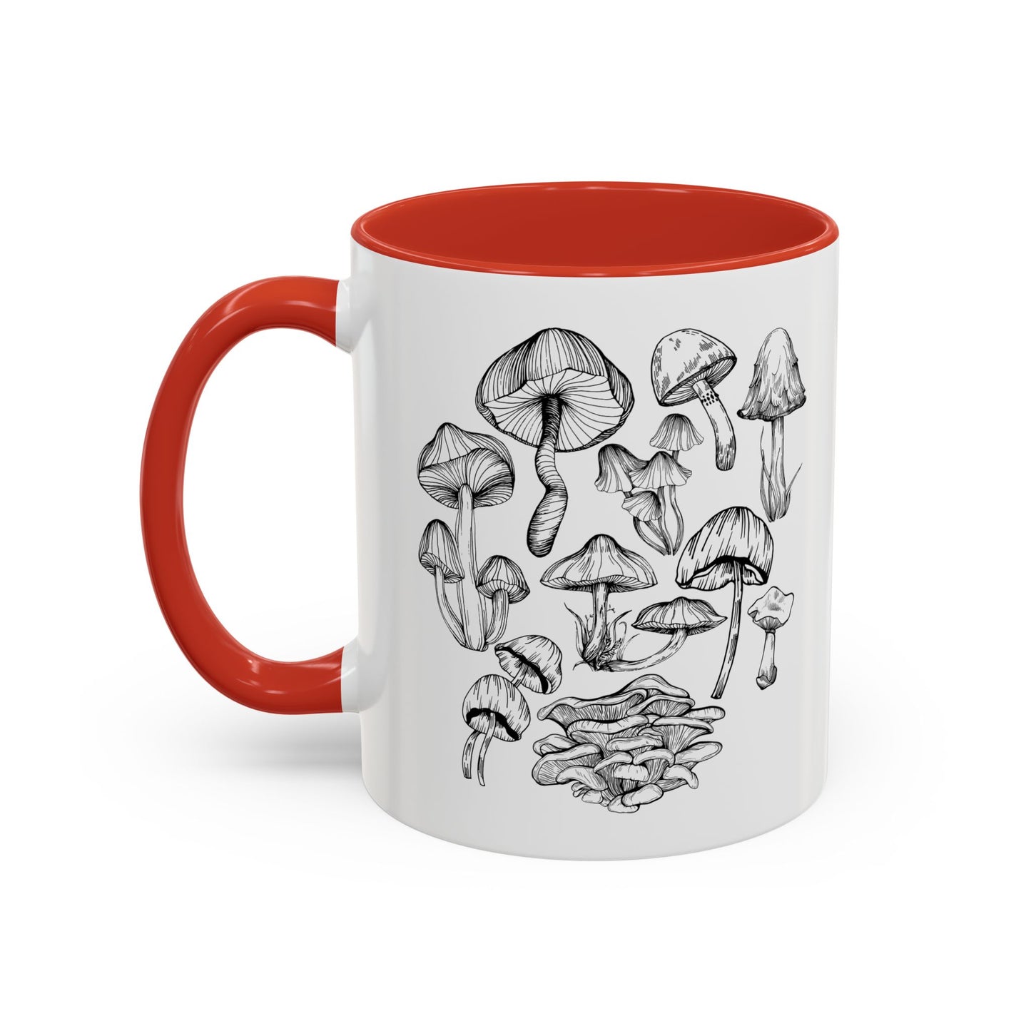 11oz/15oz Mushroom Lover Fungi Print Toadstool Coffee Mug