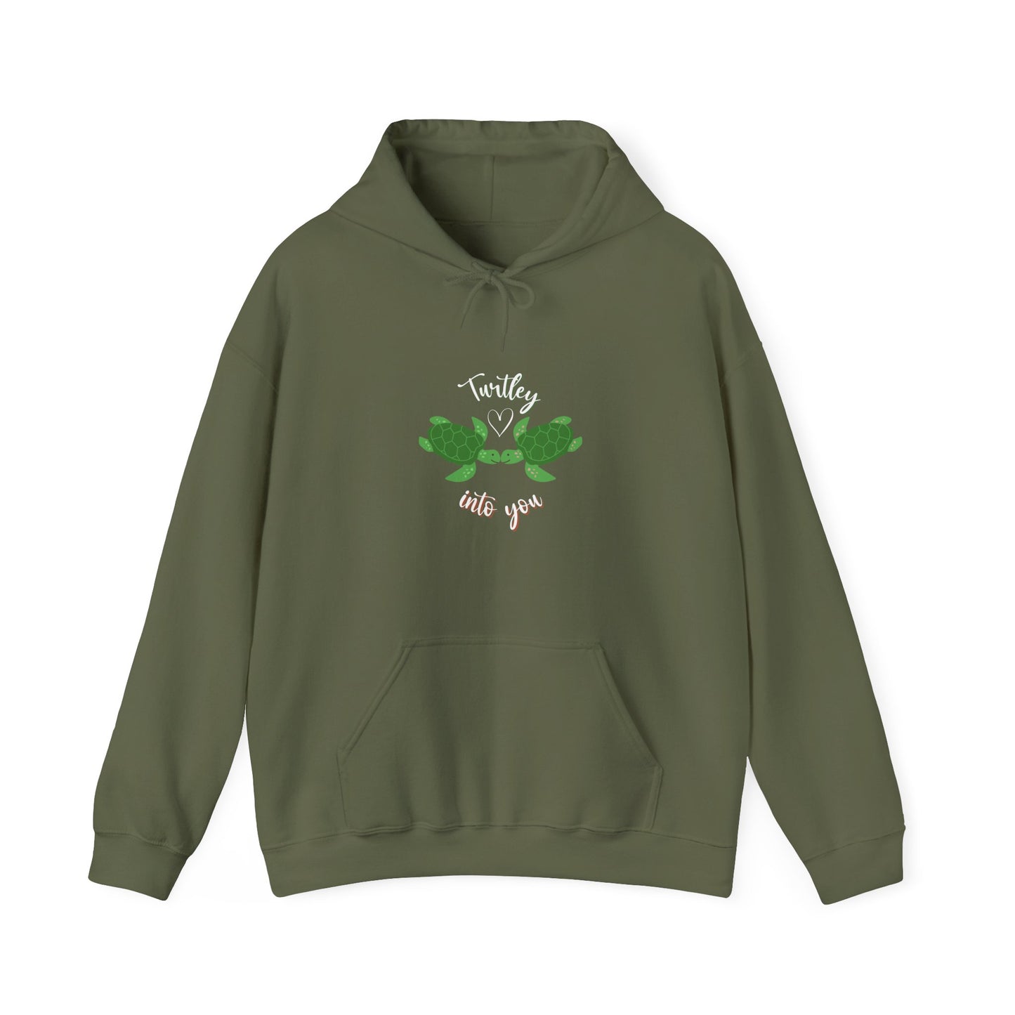 Unisex Cute Turtle Lover Turtley Into You Hooded Sweatshirt