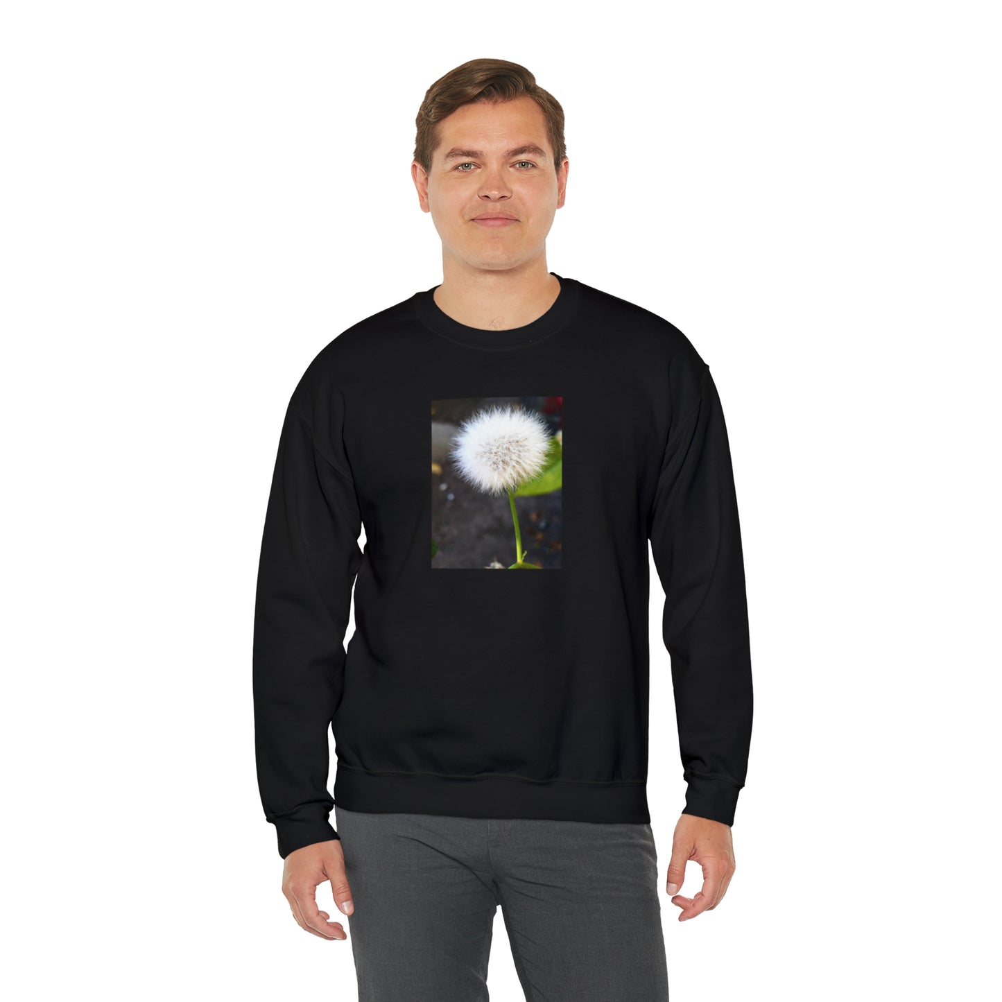Unisex Dandelion Printed Gardening Sweater