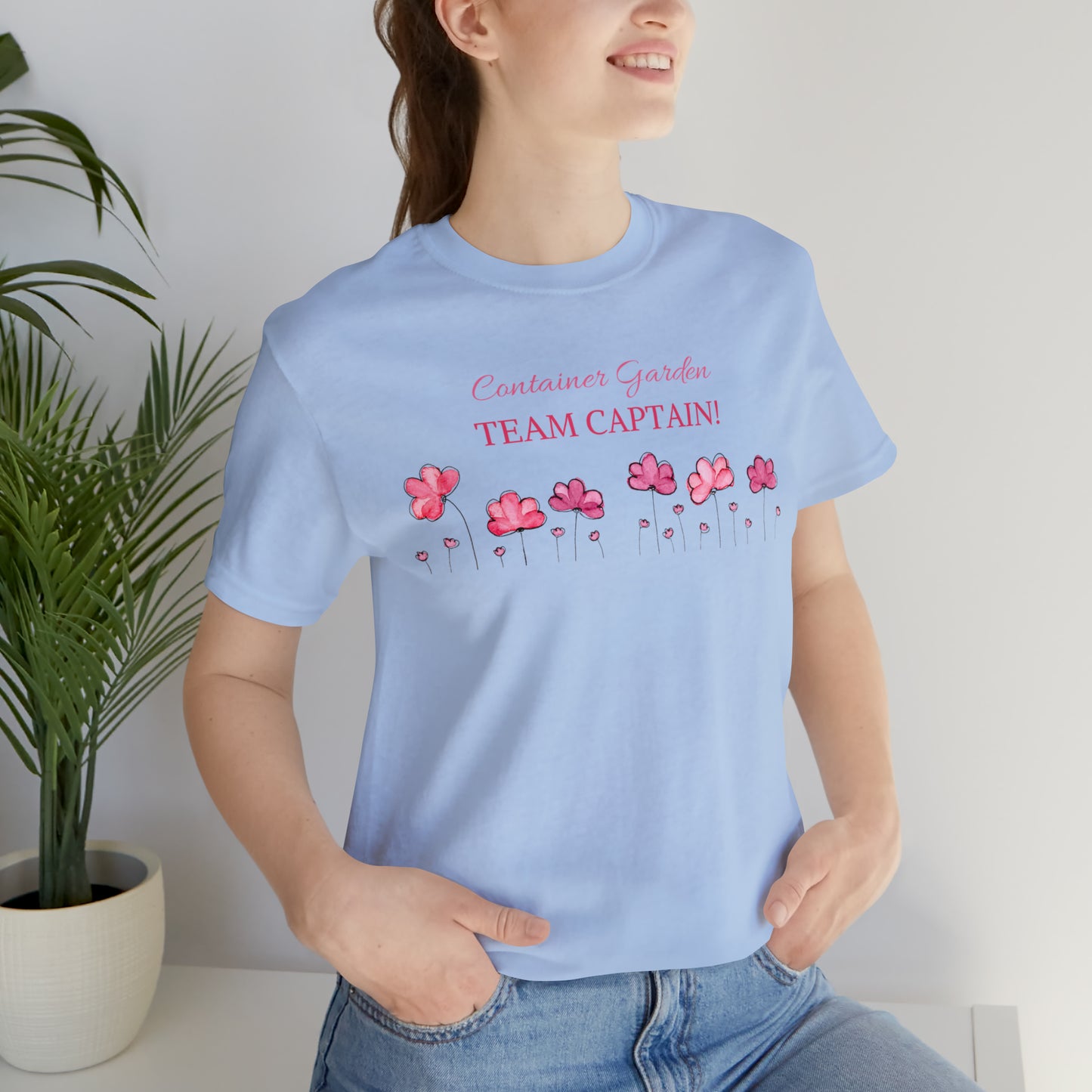 Unisex Gardening Shirt, Container Garden Team Captain T-Shirt