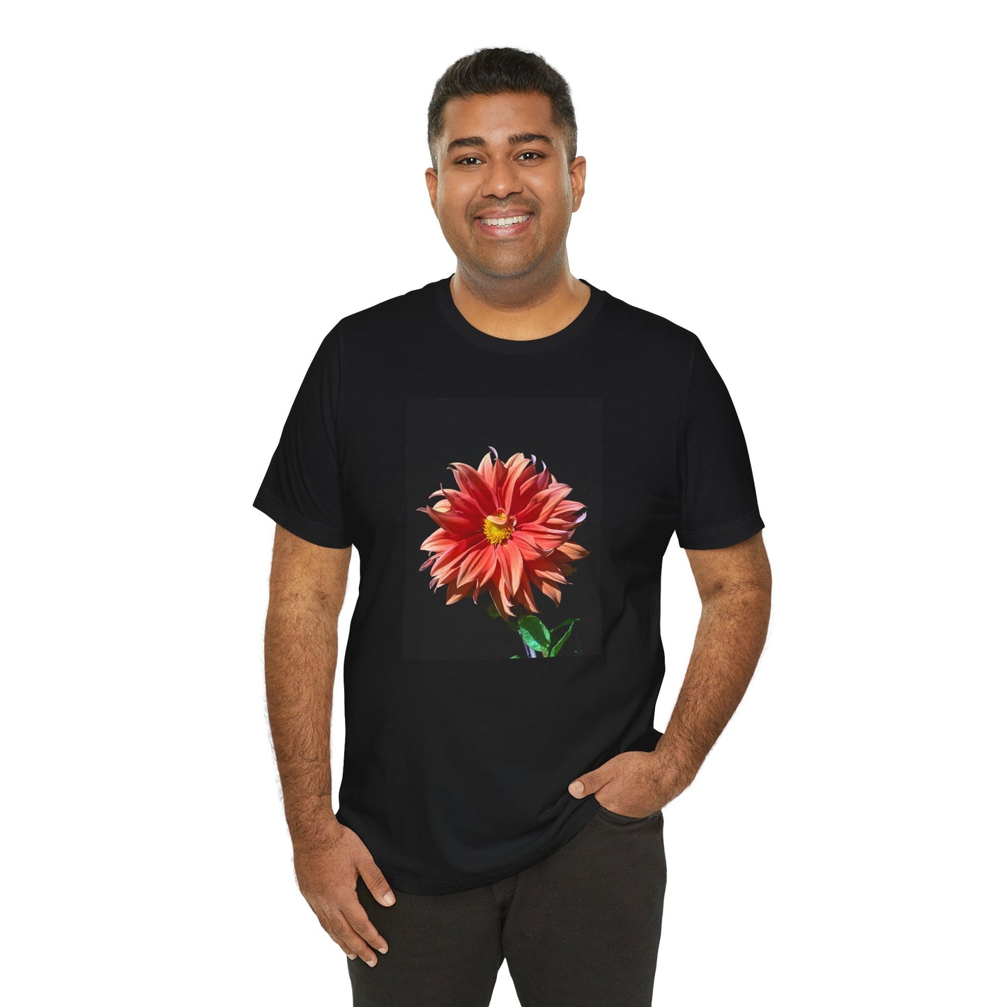 Unisex Jersey Short Sleeve Dahlia Flower T-Shirt