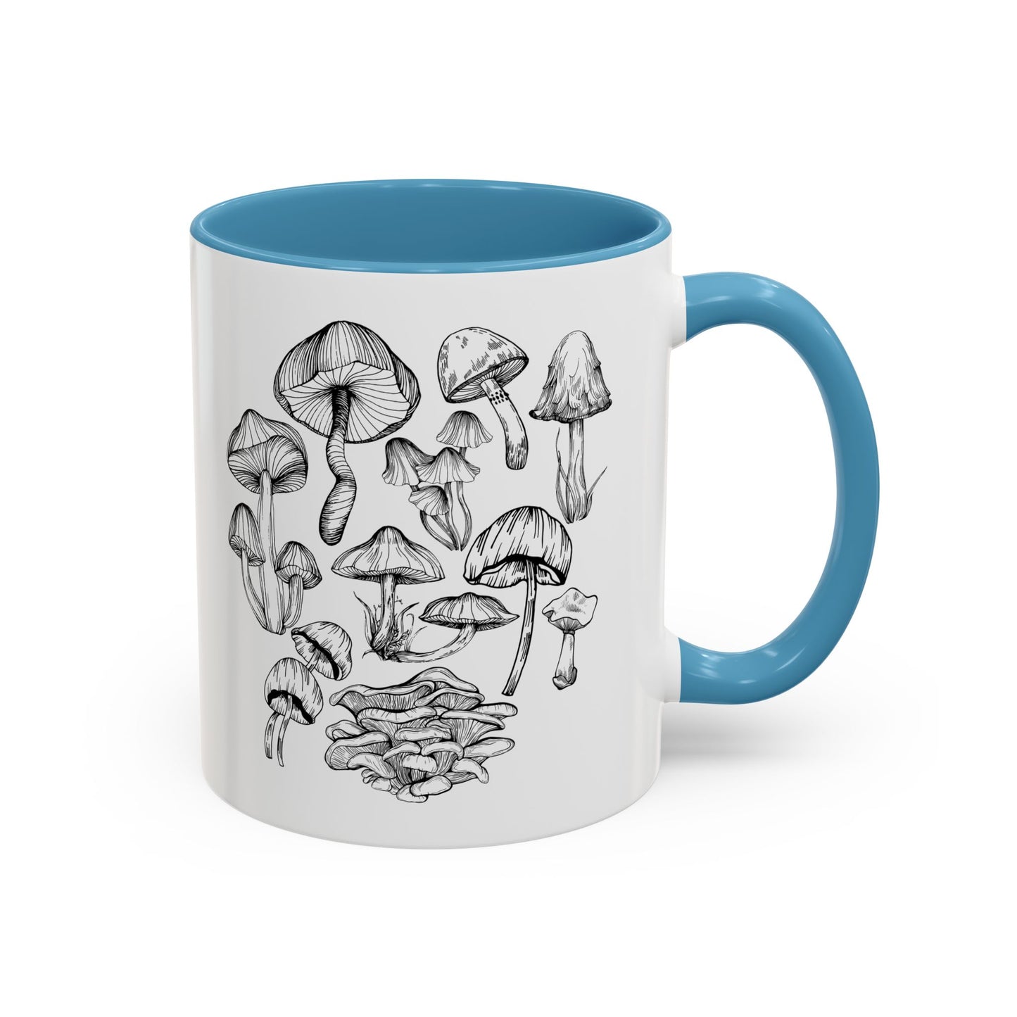 11oz/15oz Mushroom Lover Fungi Print Toadstool Coffee Mug