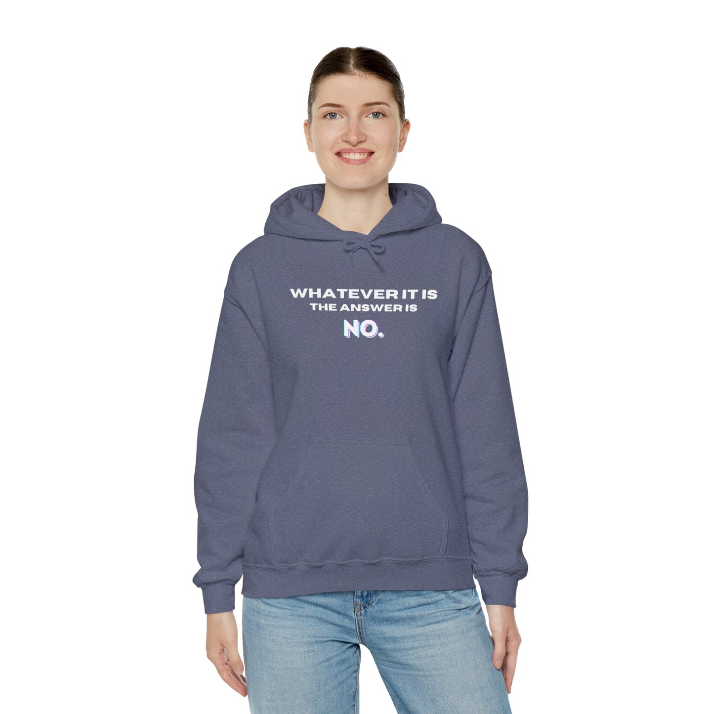 Self Love Motivational Mental Heath Awareness SAY NO Hooded Sweatshirt