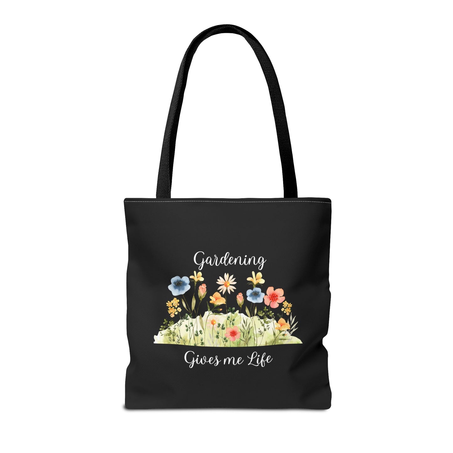 Unisex Gardening Gives Me Life Tote Bag - Black