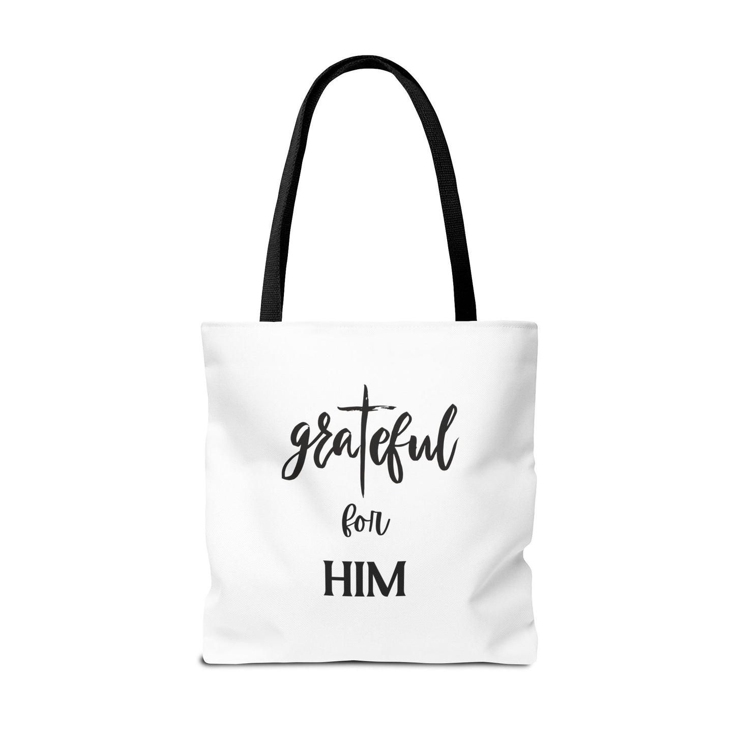 Unisex GraTeful For Him Faith Bible Study Reusable Lunch Bag Everyday Carry Tote Bag