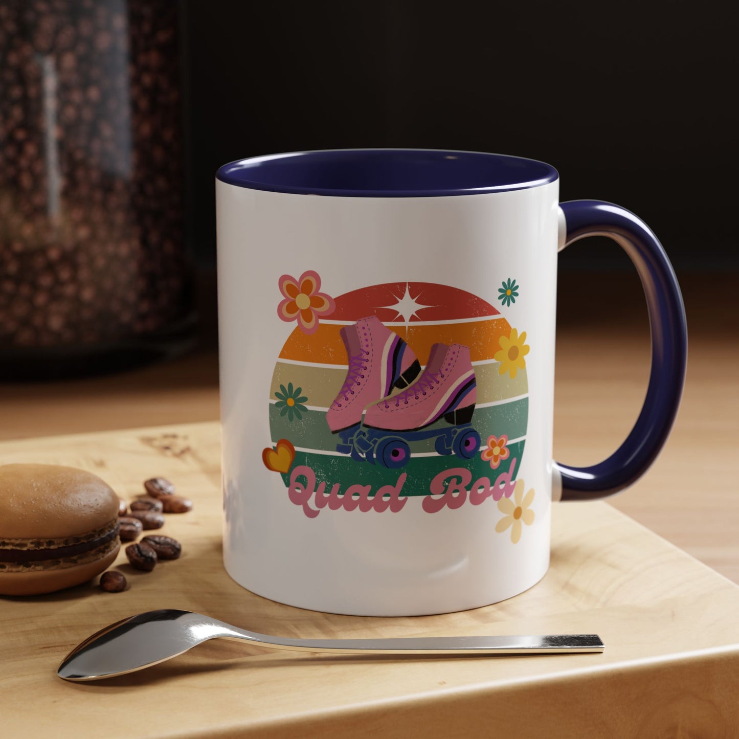 11oz/15oz Retro Vibes Roller Skate Quad Bod Coffee Mug