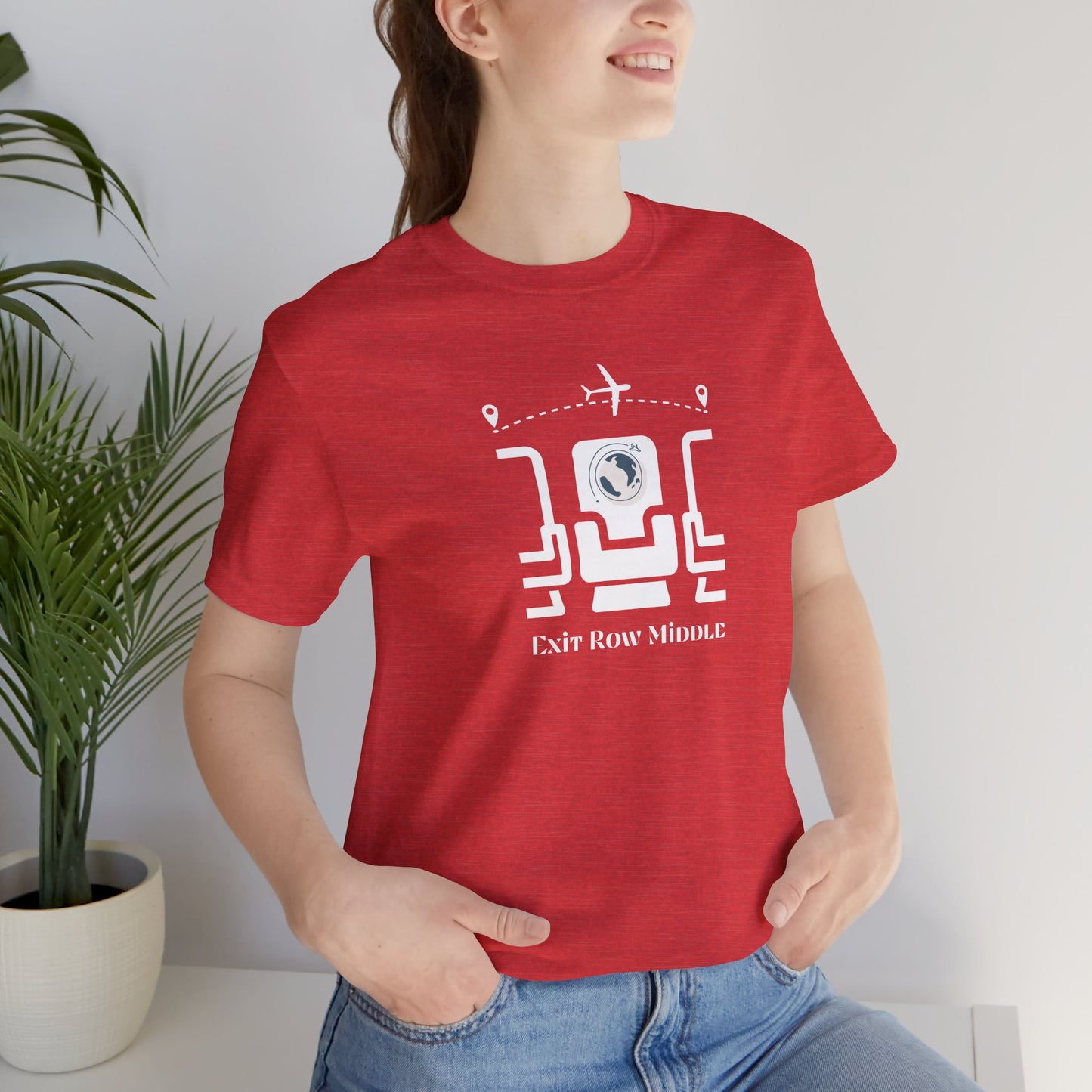 Unisex Jersey Short Sleeve Exit Row Middle Travel T-Shirt