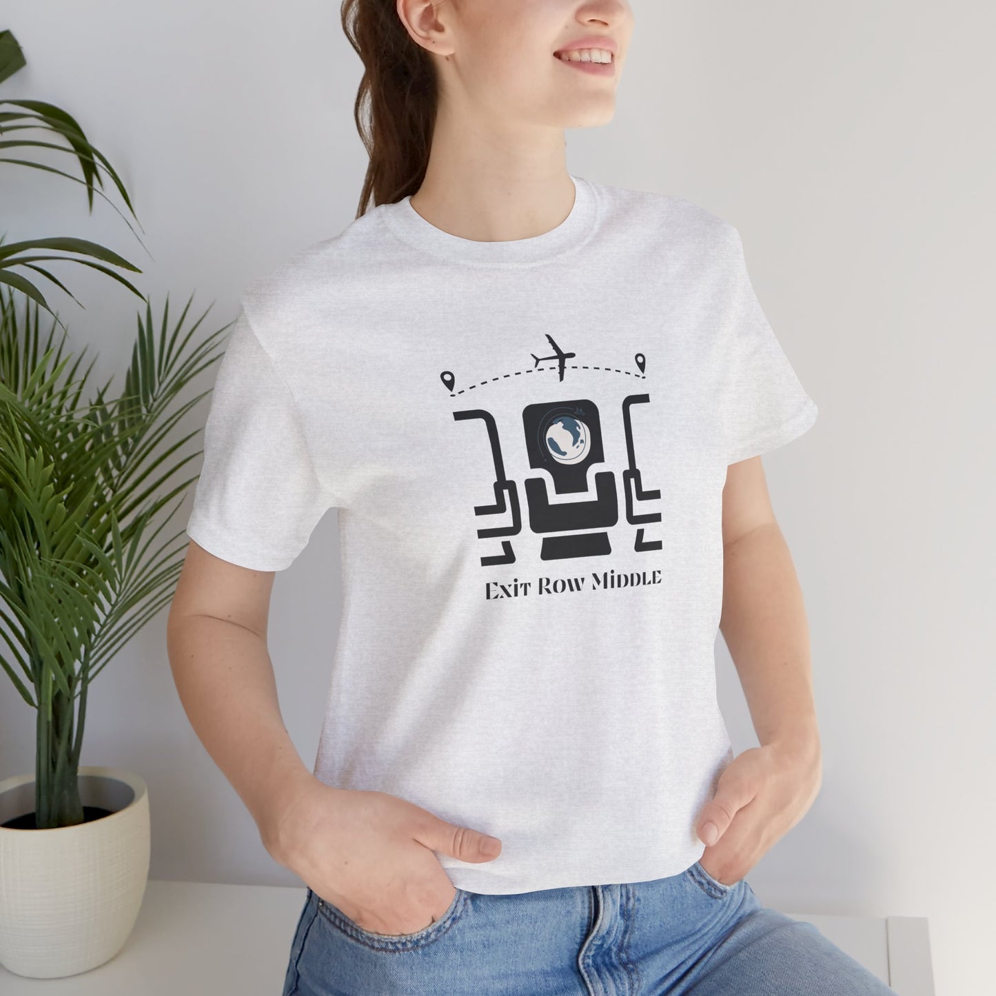 Unisex Jersey Short Sleeve Exit Row Middle Travel T-Shirt