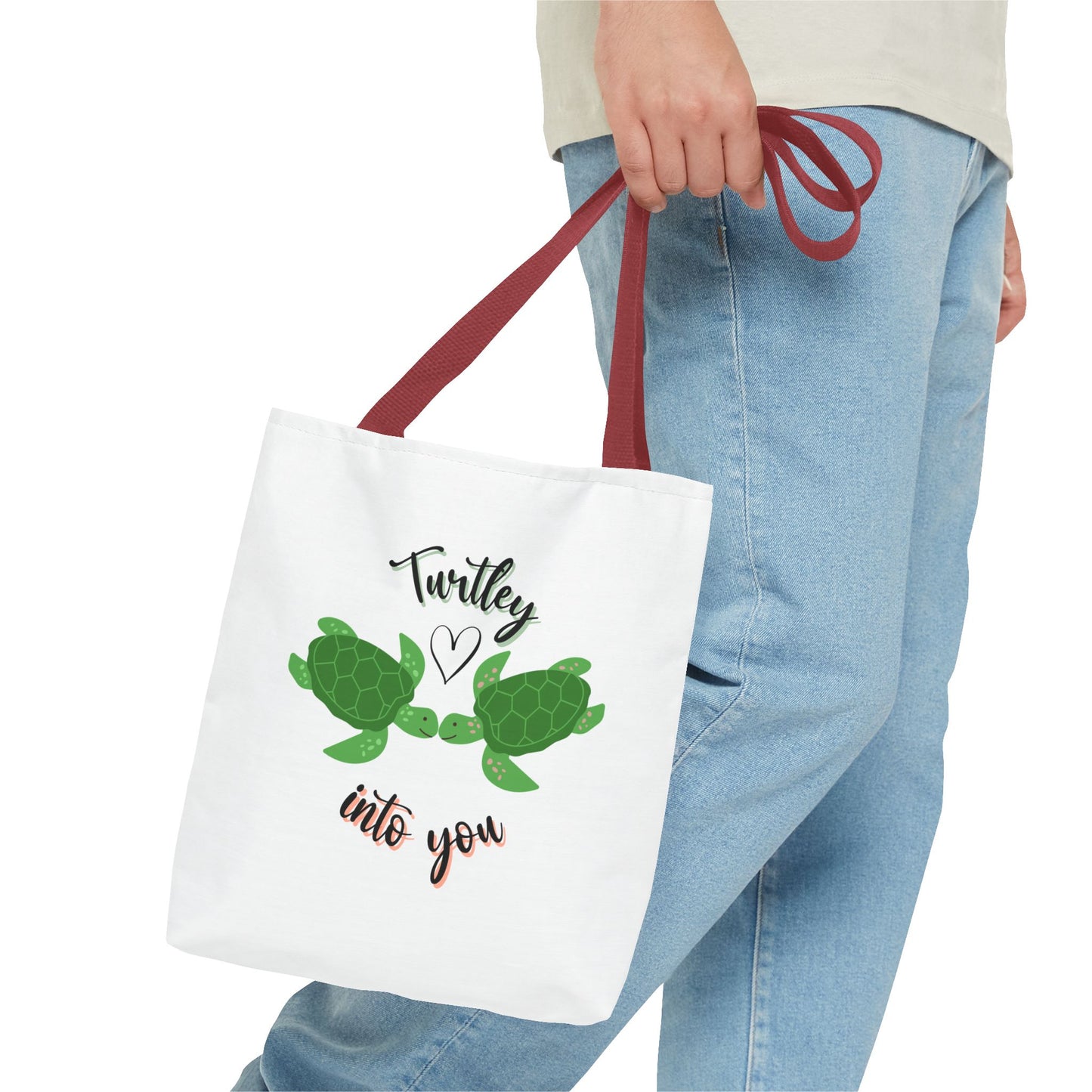 Unisex Cute Turtle Lover Turtley Into You Tote Bag