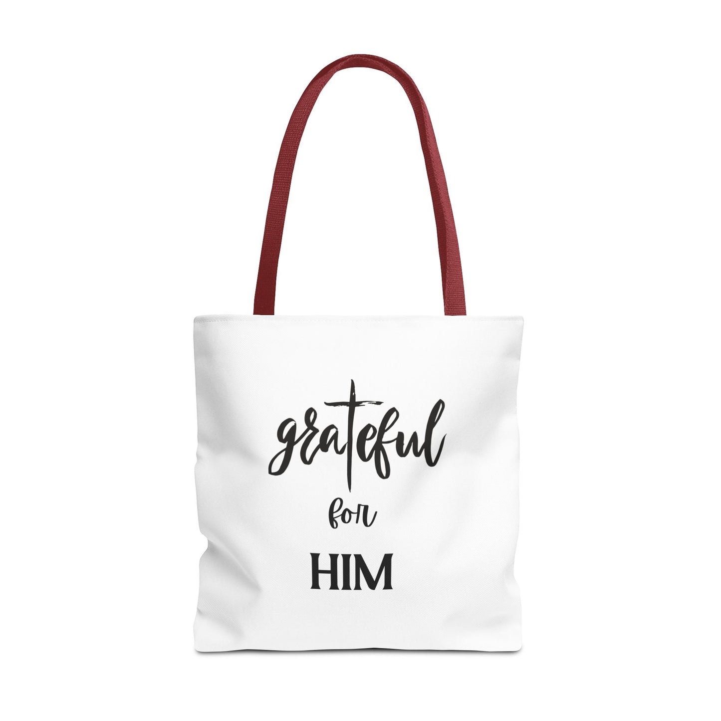 Unisex GraTeful For Him Faith Bible Study Reusable Lunch Bag Everyday Carry Tote Bag