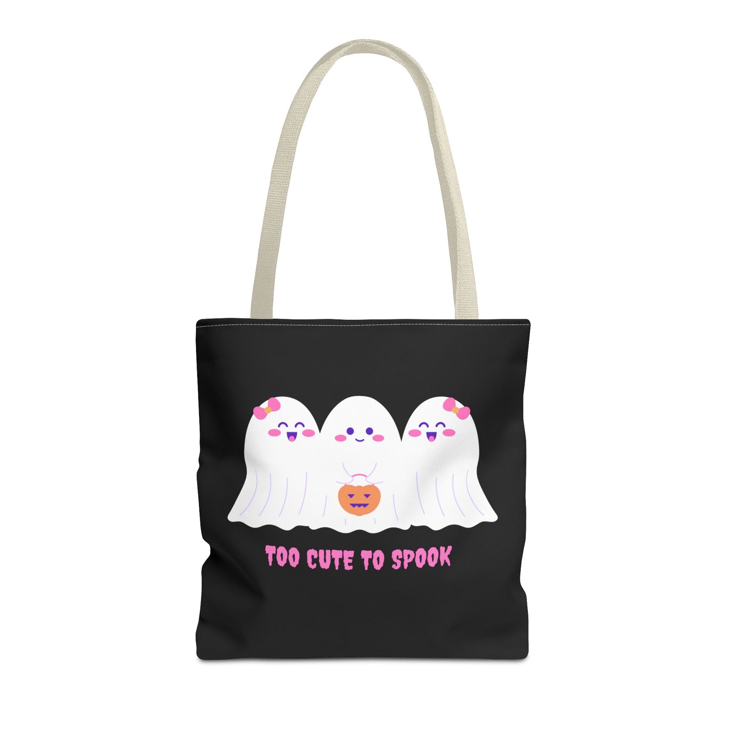 Cute Ghost Halloween Tote Bag Gift for Halloween Spooky Season Trick or Treating Bag Halloween Tote Fall Tote Bag Cute Tote Gift Idea