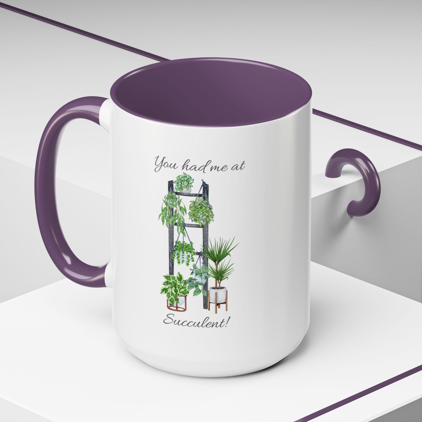 11oz/15oz Garden Themed Succulent Container Garden Plant Parent Coffee Mug