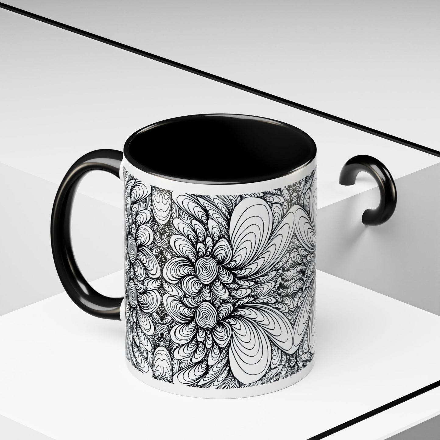 11oz/15oz Original Line Art Mug - Blooms