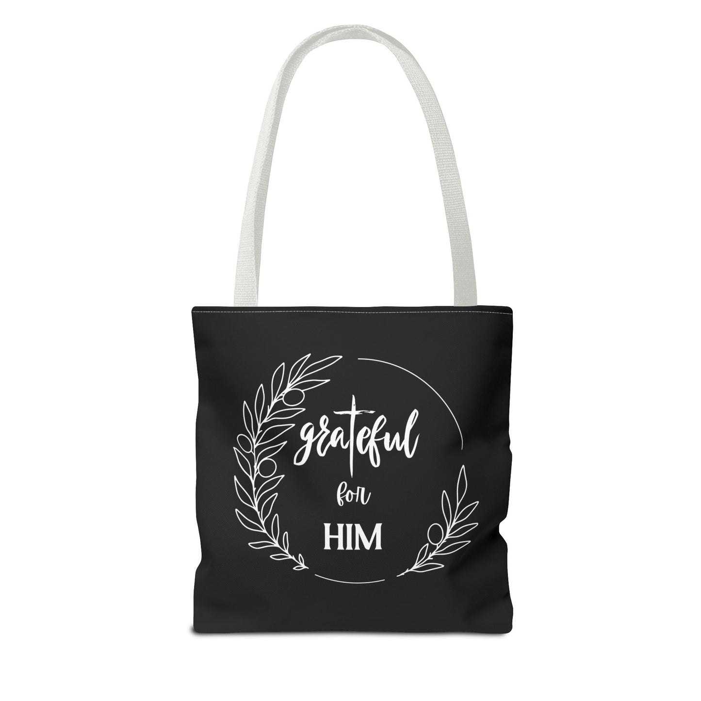 Unisex graTeful For Him Round Motif Tote Bag