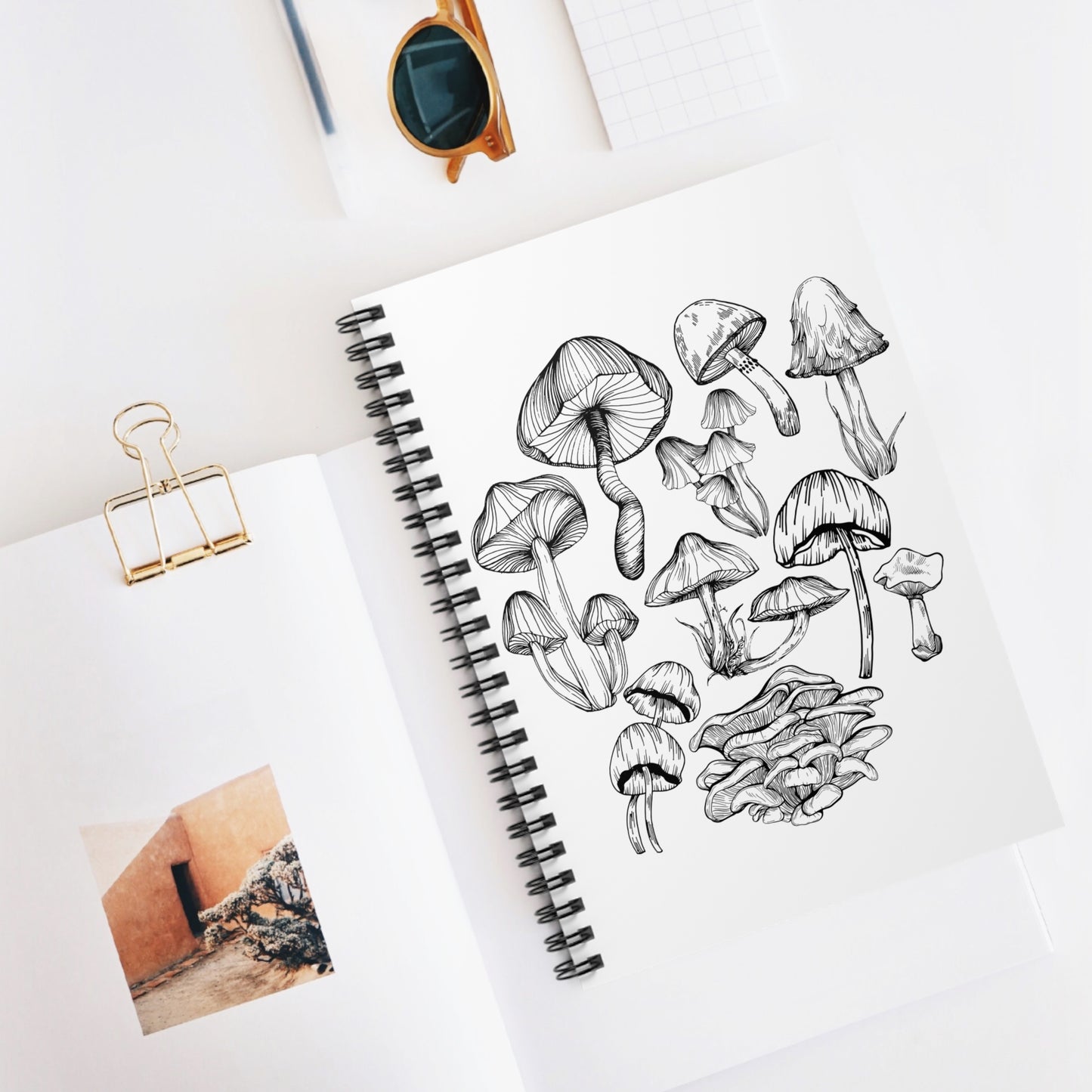 Mushroom Lover Fungi Print Toadstool Spiral Notebook