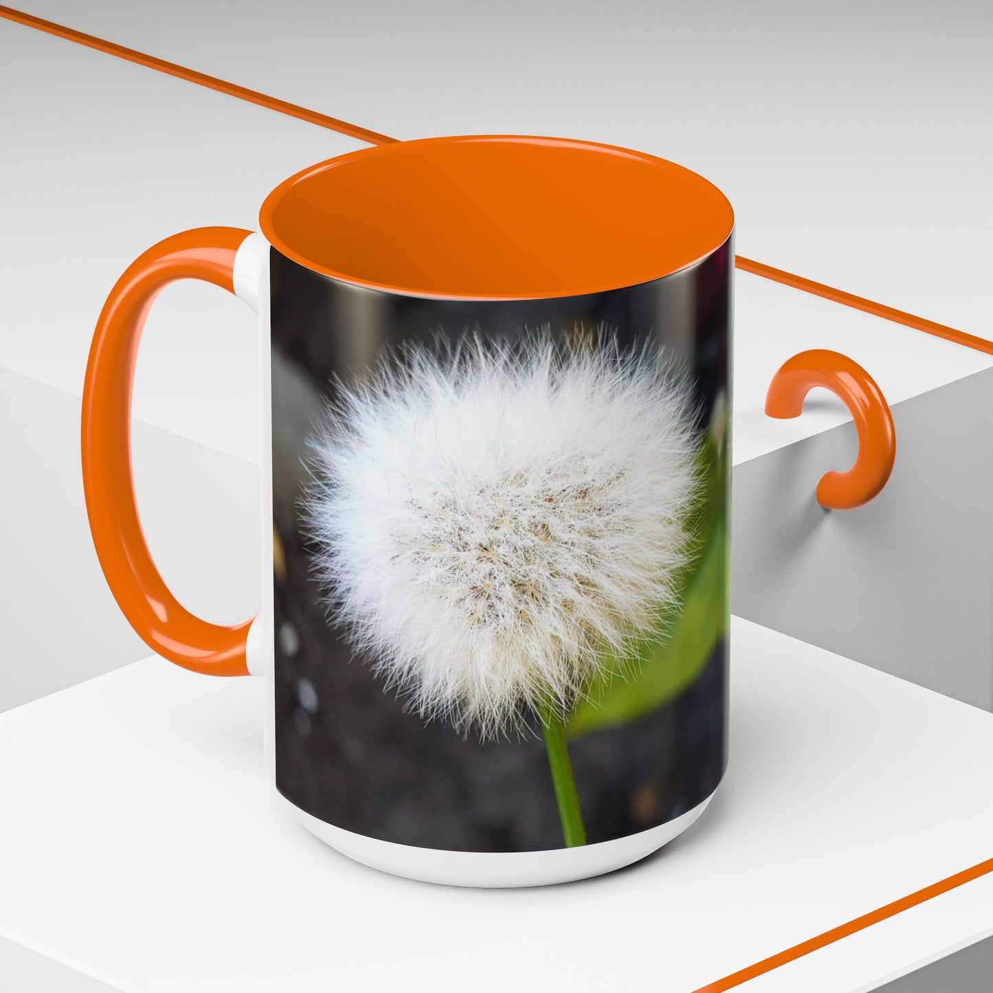 11oz/15oz Garden Themed Dandelion Flower Coffee Mug