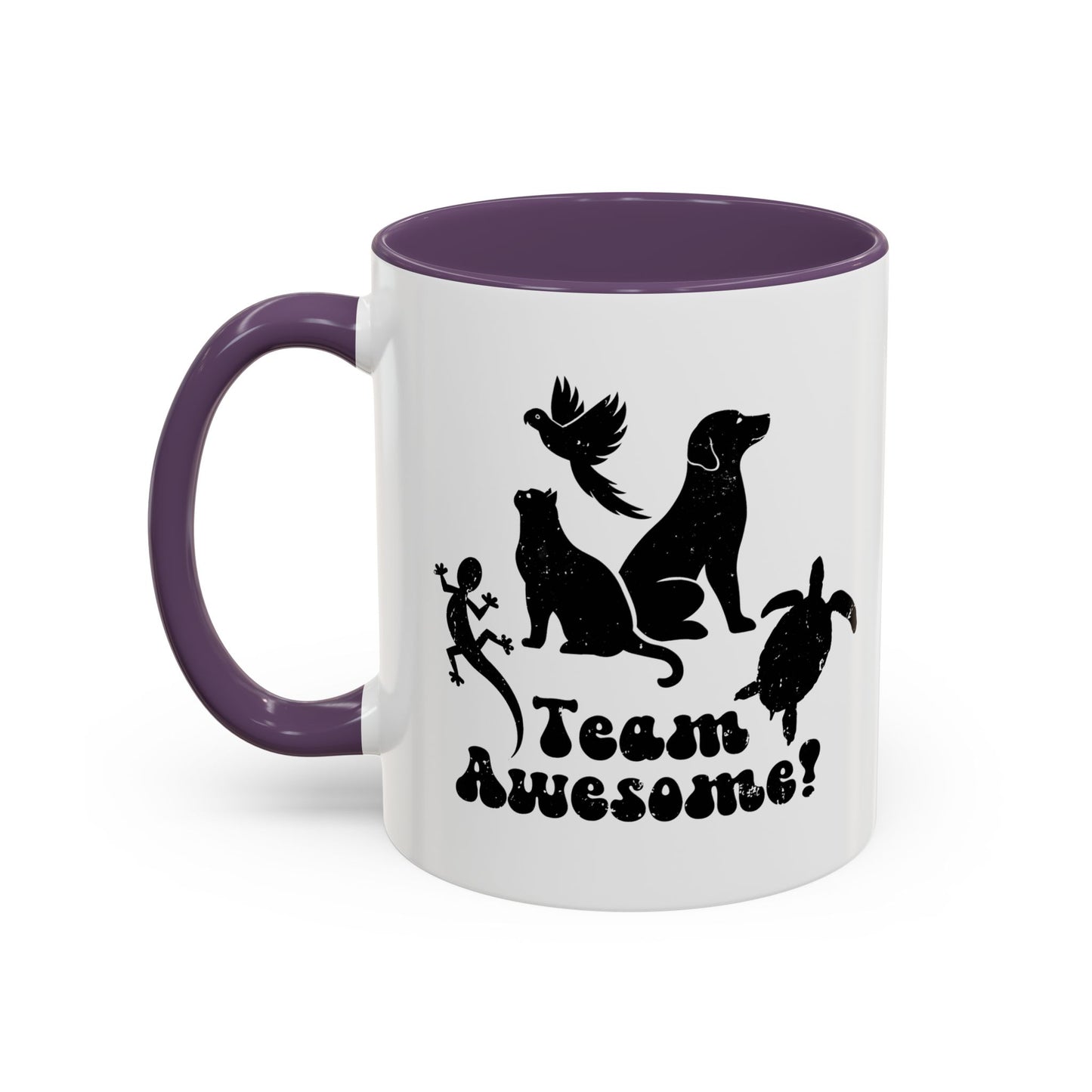 11oz/15oz Animal Lover Lizard Cat Bird Dog Turtle Team Awesome Coffee Mug