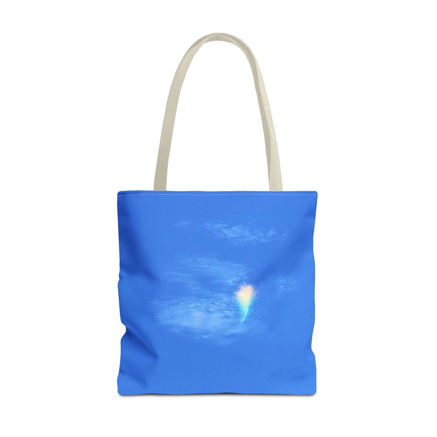 Unisex Fire Rainbow Sky Blue All Over Print Tote Bag