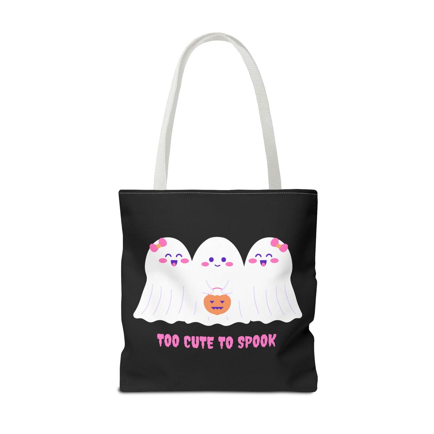 Cute Ghost Halloween Tote Bag Gift for Halloween Spooky Season Trick or Treating Bag Halloween Tote Fall Tote Bag Cute Tote Gift Idea