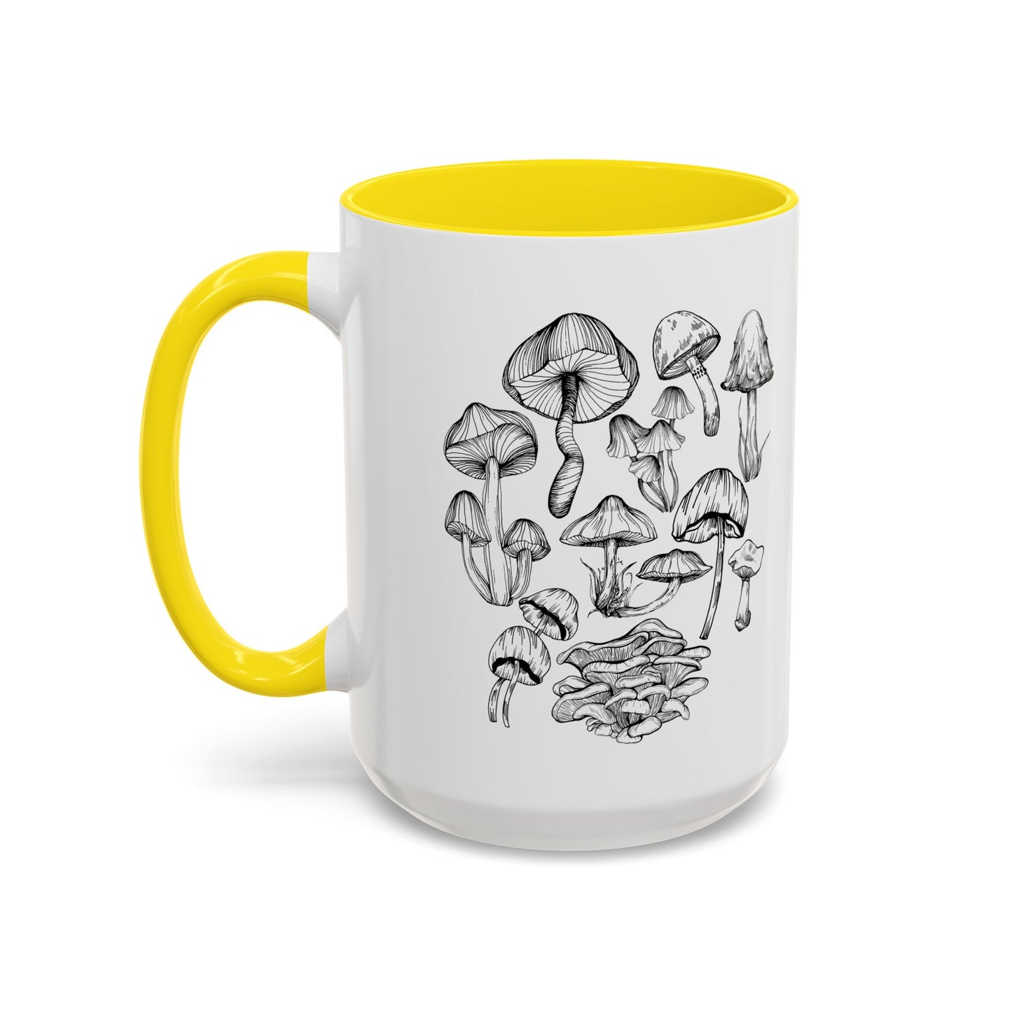 11oz/15oz Mushroom Lover Fungi Print Toadstool Coffee Mug