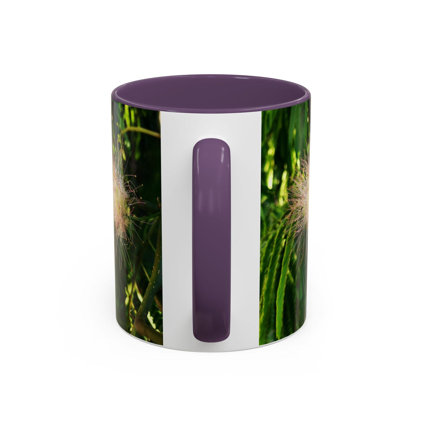 11oz /15oz Garden Themed Silk Blossom Plant Foliage Two Tone Coffee Mug