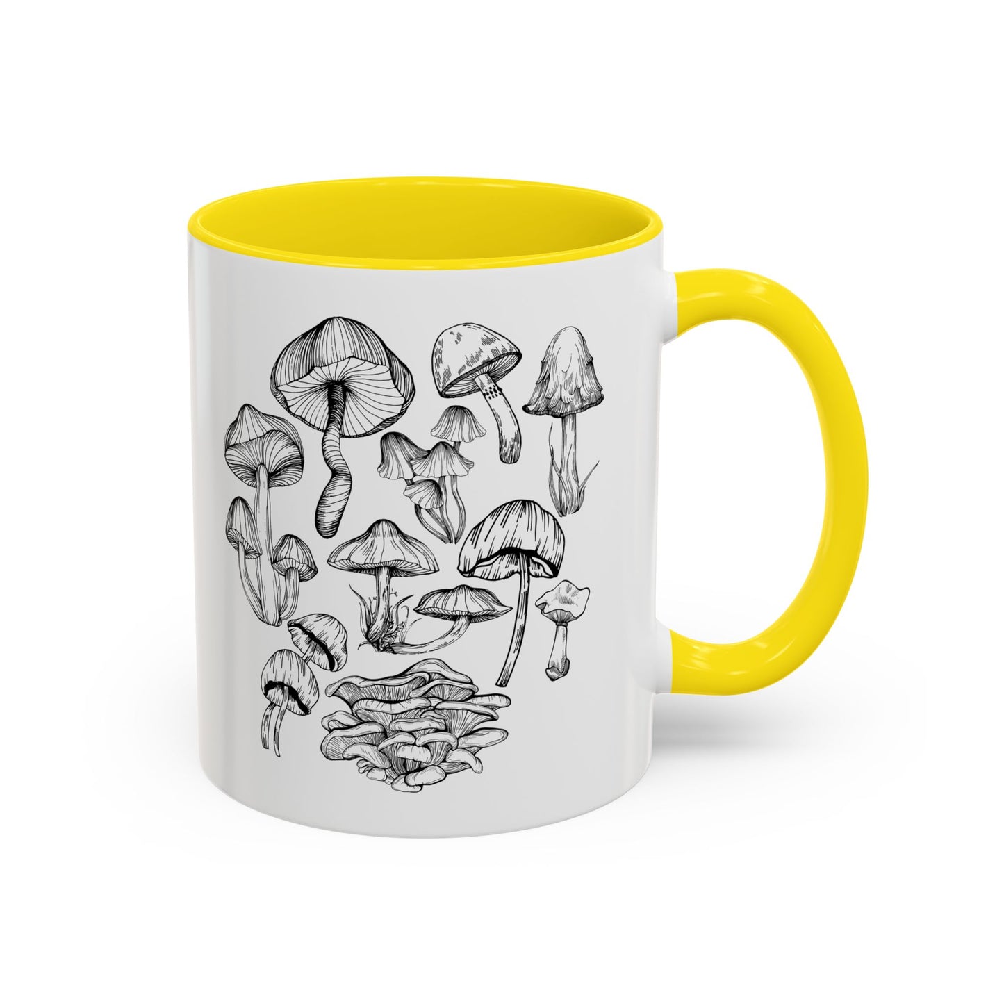 11oz/15oz Mushroom Lover Fungi Print Toadstool Coffee Mug