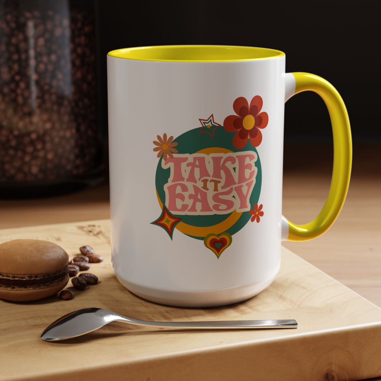 11oz/15oz Retro Vibes Take It Easy Coffee Mug