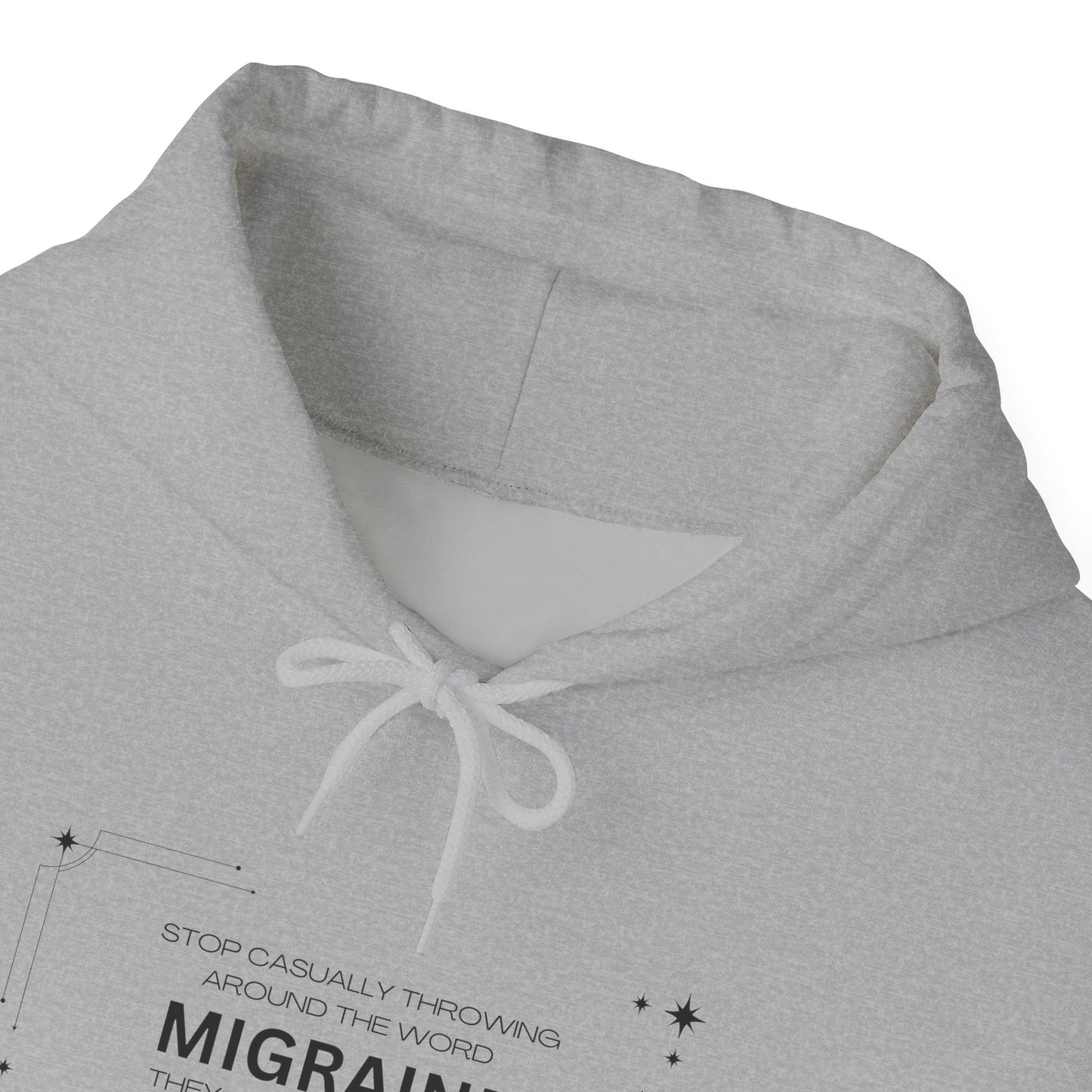 Unisex Migraine Day Invisible Illness Warrior Hooded Sweatshirt