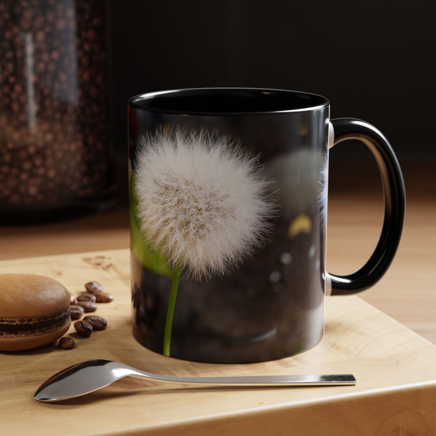 11oz/15oz Garden Themed Dandelion Flower Coffee Mug