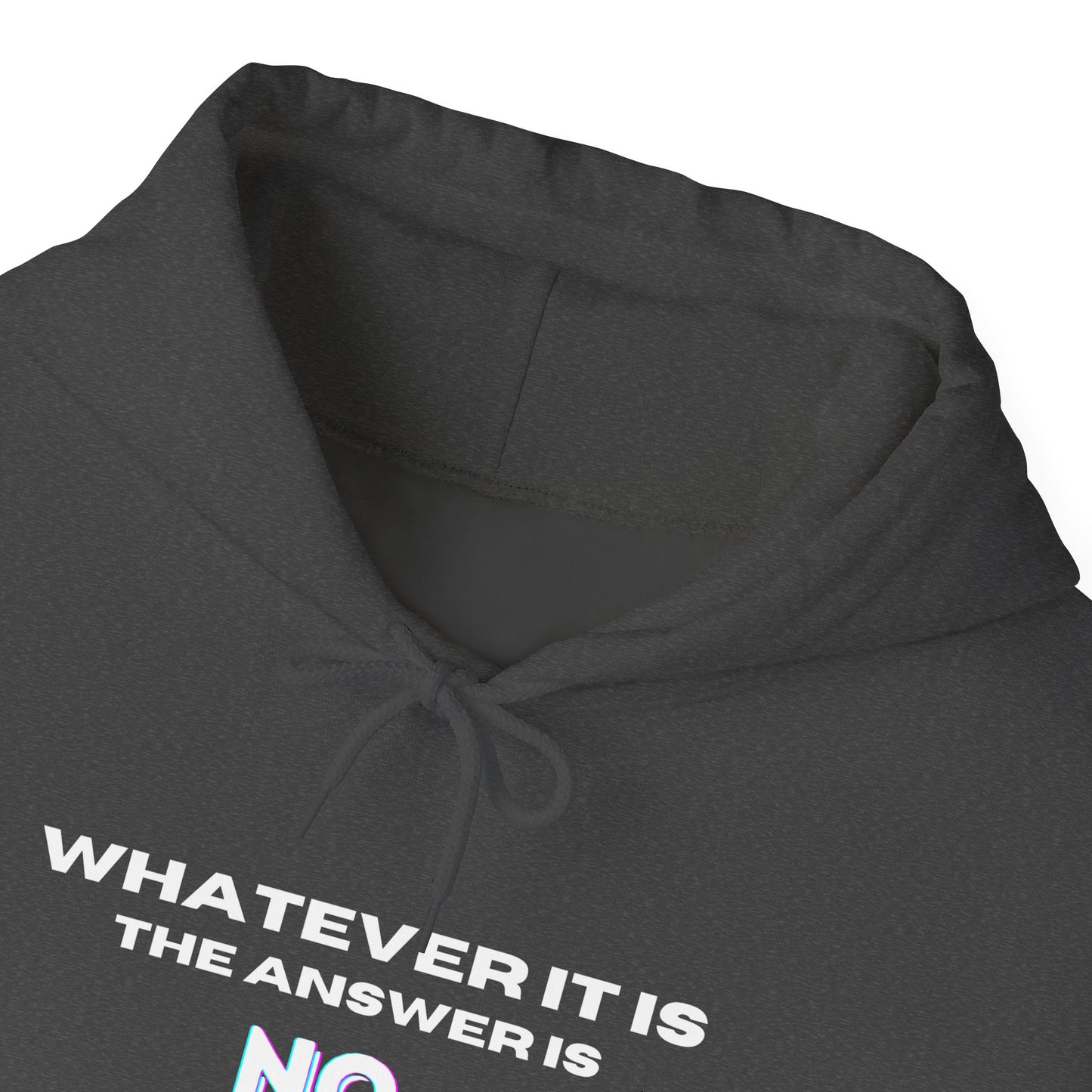 Self Love Motivational Mental Heath Awareness SAY NO Hooded Sweatshirt