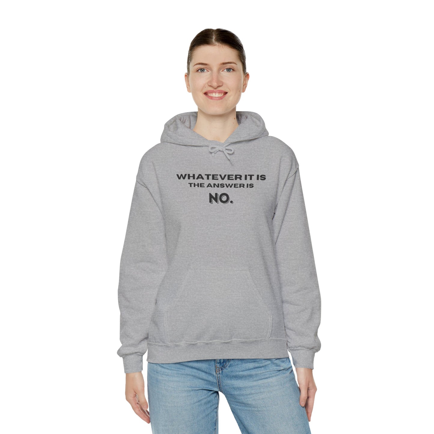 Self Love Motivational Mental Heath Awareness SAY NO Hooded Sweatshirt