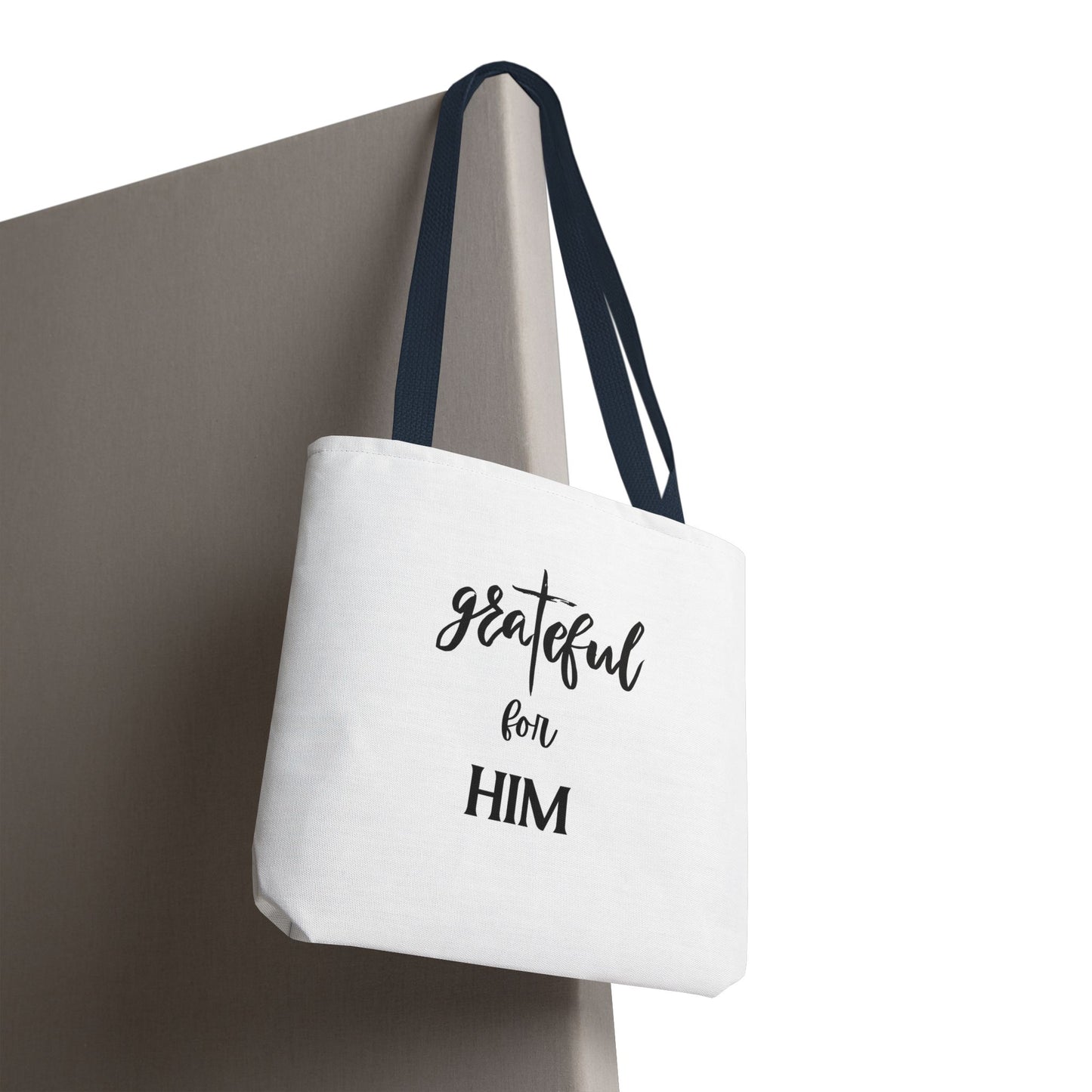 Unisex GraTeful For Him Faith Bible Study Reusable Lunch Bag Everyday Carry Tote Bag