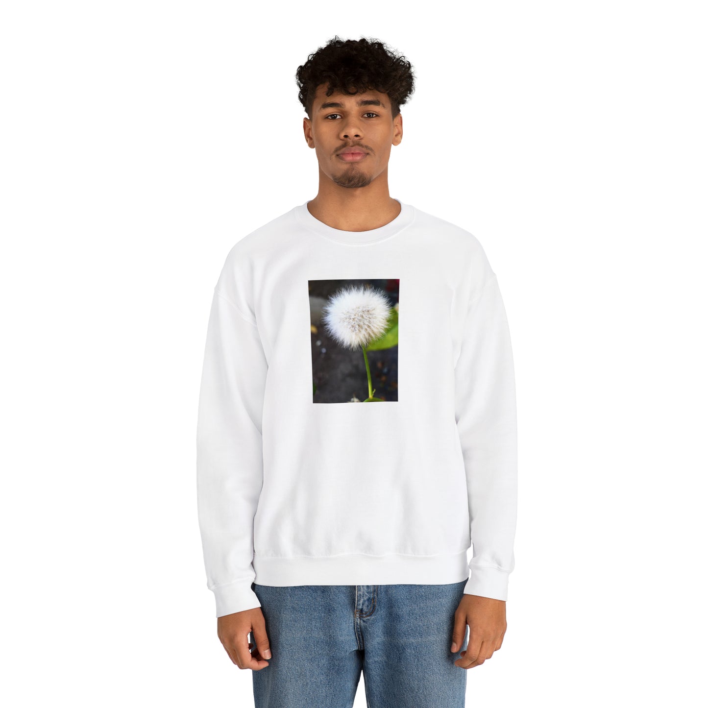 Unisex Dandelion Printed Gardening Sweater