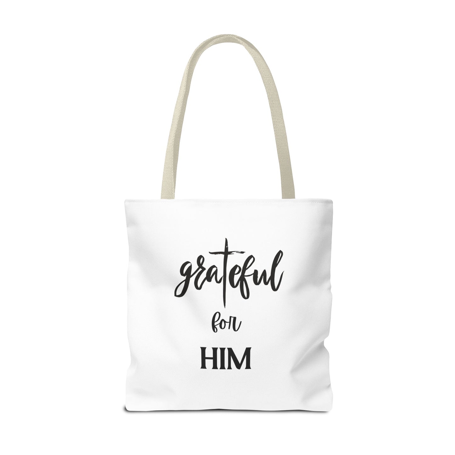 Unisex GraTeful For Him Faith Bible Study Reusable Lunch Bag Everyday Carry Tote Bag